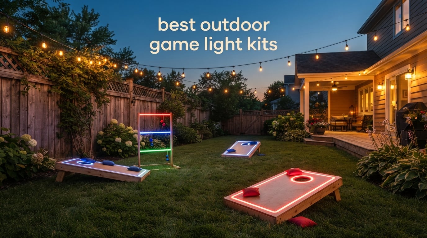 best outdoor game light kits