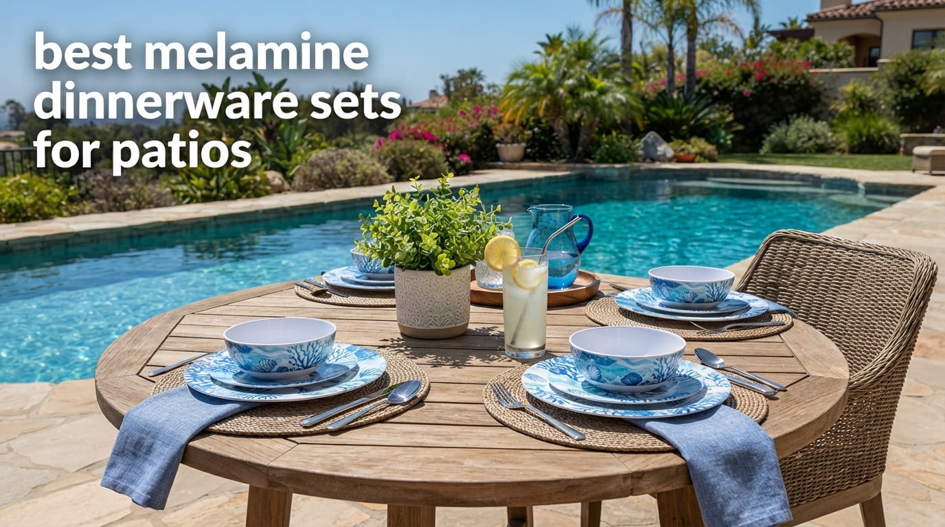 best melamine dinnerware sets for patios