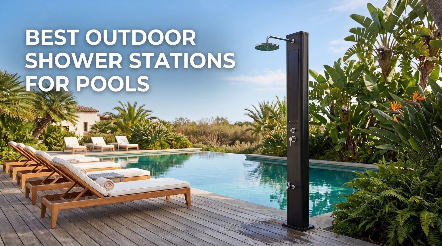 best outdoor shower stations for pools
