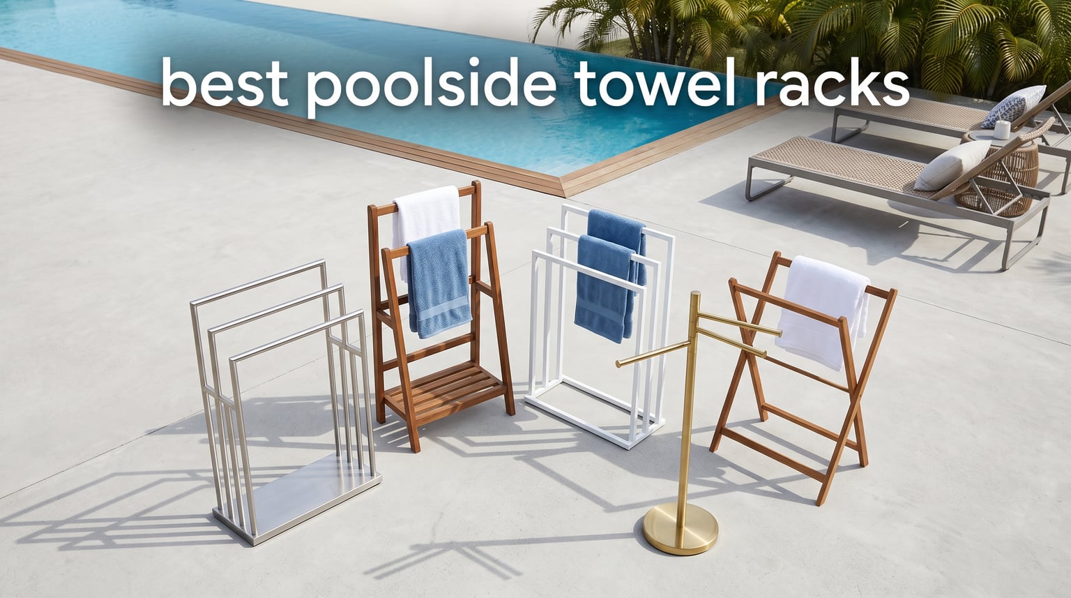 best poolside towel racks