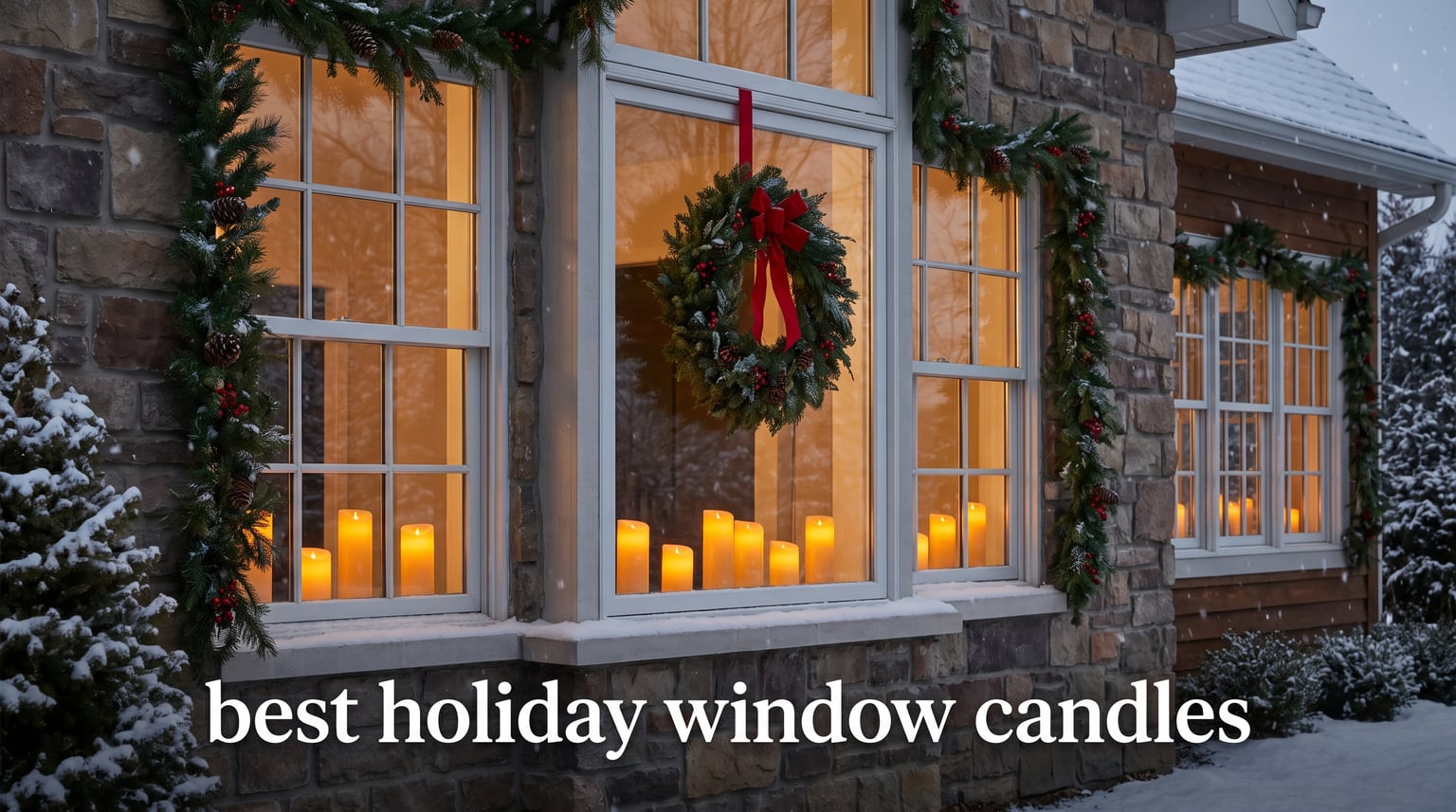 best holiday window candles