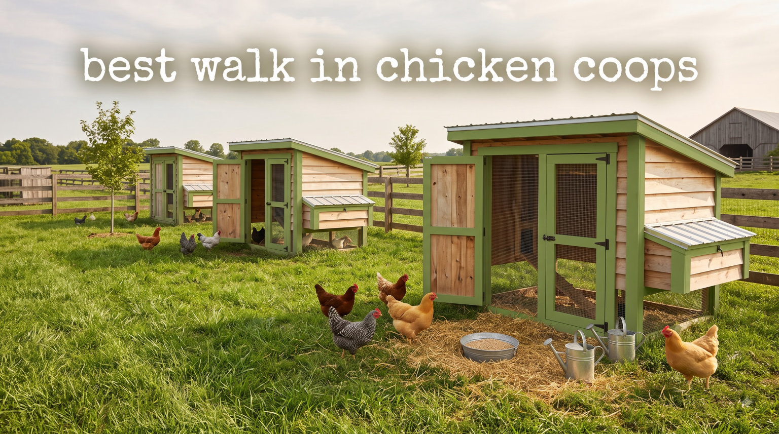 best walk in chicken coops
