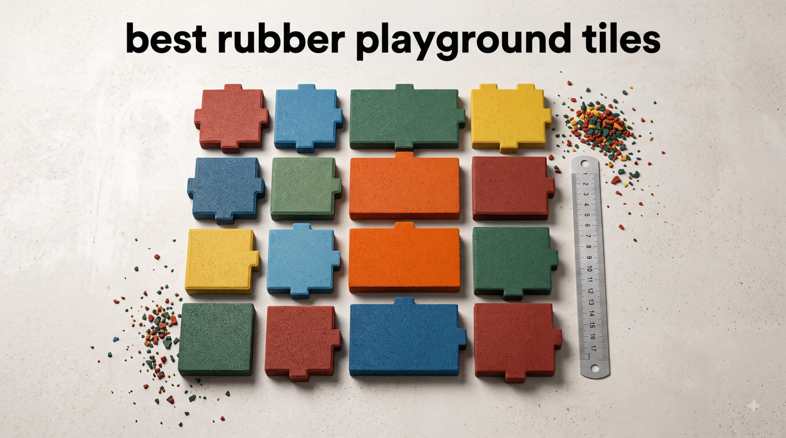 best rubber playground tiles