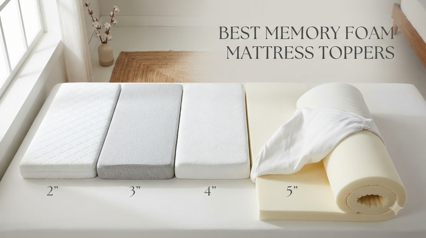 best memory foam mattress toppers