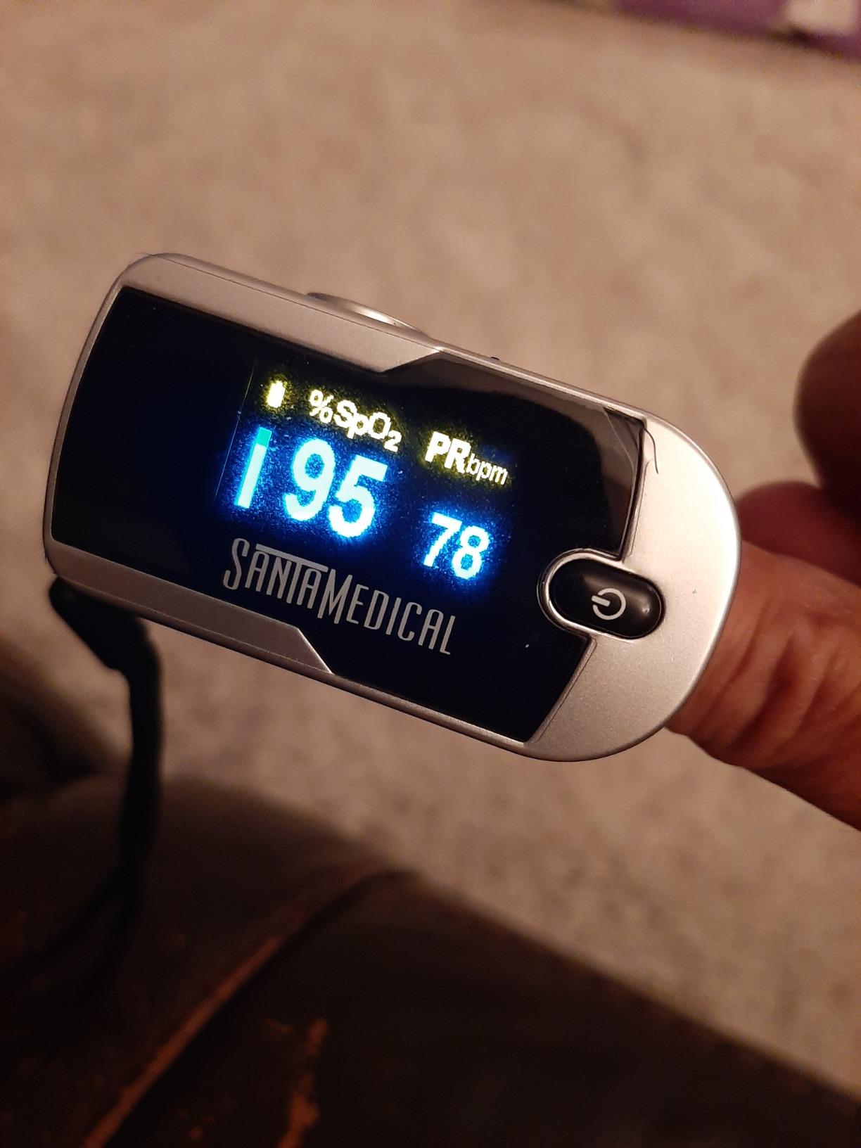 Santamedical Generation 2 Fingertip Pulse Oximeter with Lanyard | Oximetry Blood Oxygen Saturation Monitor with Batteries customer photo 2