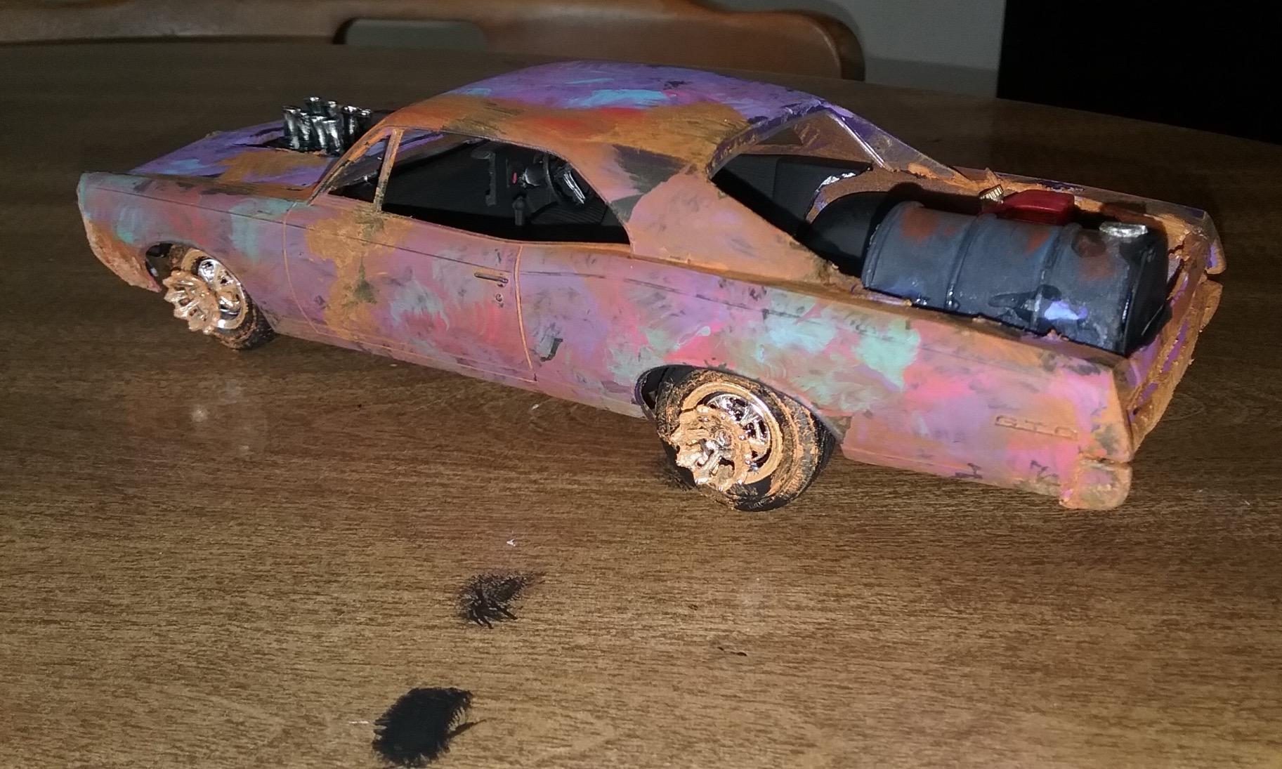 MPC: 1:25 Scale Model Kit - 1967 Pontiac GTO - Blue, 85+ Parts - Skill Level 2 customer photo 1