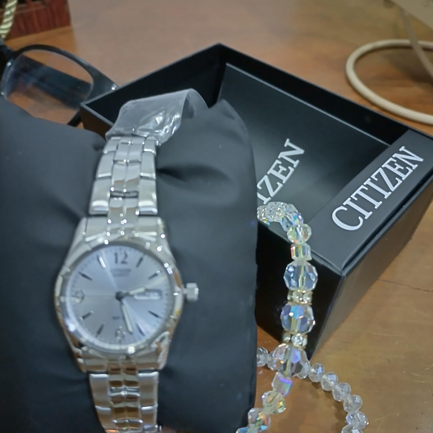 CITIZEN Quartz Womens Watch, Stainless Steel, Classic, Silver-Tone (Model: EQ0540-57A) customer photo 1