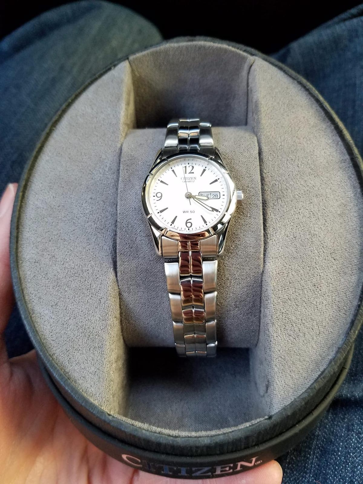 CITIZEN Quartz Womens Watch, Stainless Steel, Classic, Silver-Tone (Model: EQ0540-57A) customer photo 2
