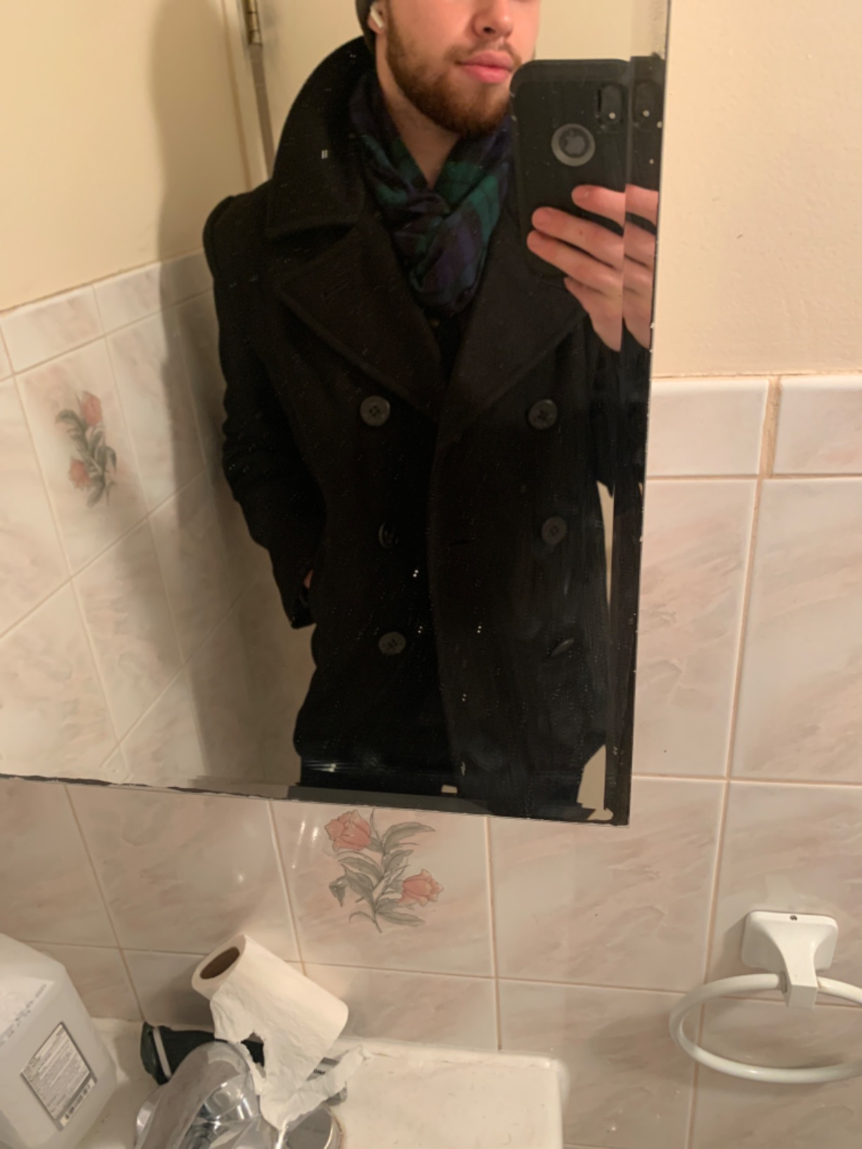 US Navy Pea Coat Tuch Men's Jacket customer photo 2