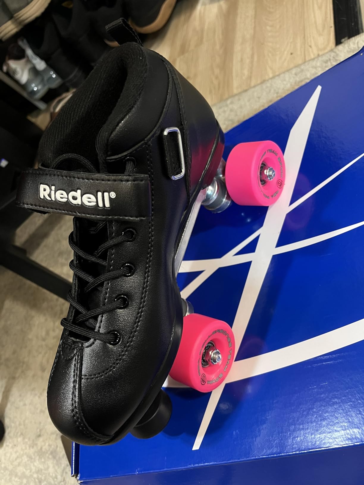 Riedell Dart Roller Skates for Men and Women | Colorful Ultra-Durable Speed Skate, Precision Fit and Matching Color Wheels, ABEC-5 Bearings customer photo 1