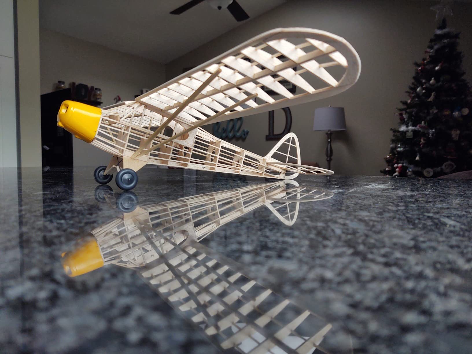 Guillow's Piper Super Cub 95 Laser Cut Model Kit Blue, Small customer photo 1