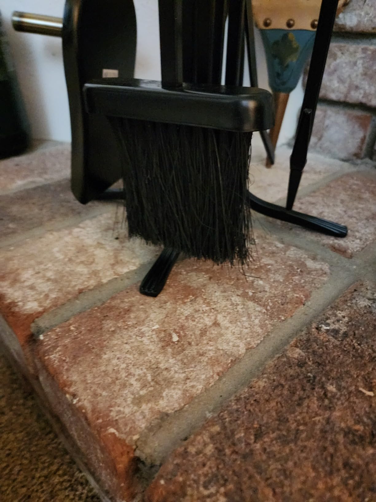Plow & Hearth 5 Piece Hand Forged Iron Compact Fireplace Tool Set 32.5