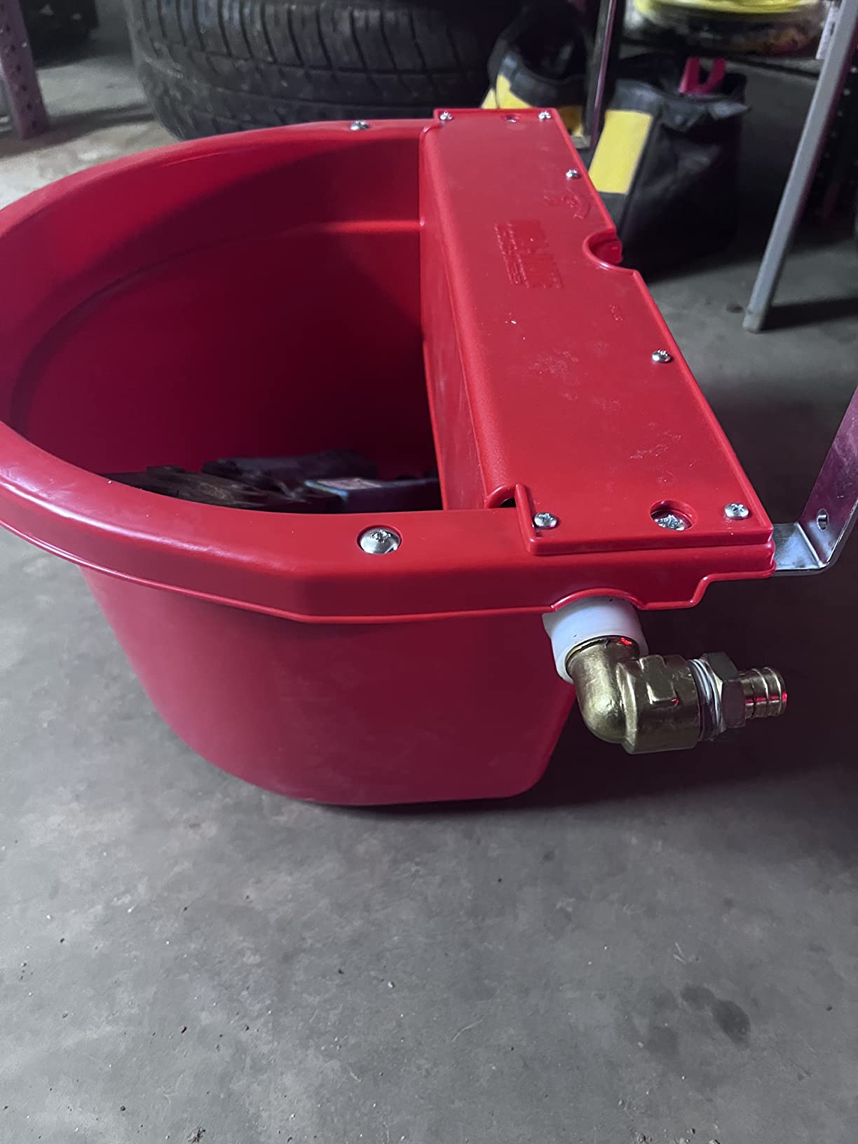 Little Giant Automatic Animal Waterer | DuraMate Float Controlled Automatic Waterer for Livestock | Heavy Duty and Durable | Made in USA | 4 Gallon (Blue) customer photo 1