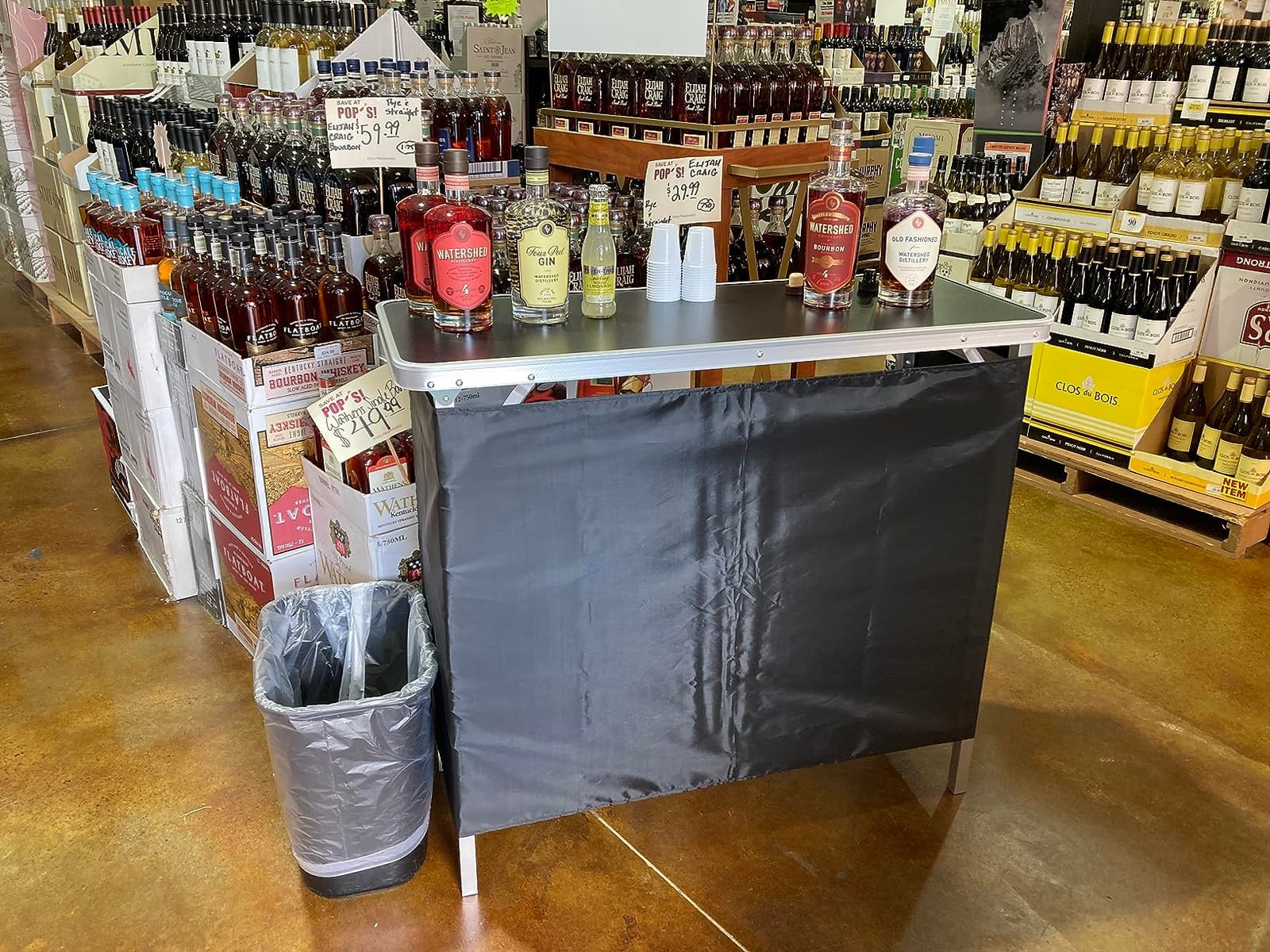 Trademark Innovations Portable Bar Table - Carrying Case Included - customer photo 1