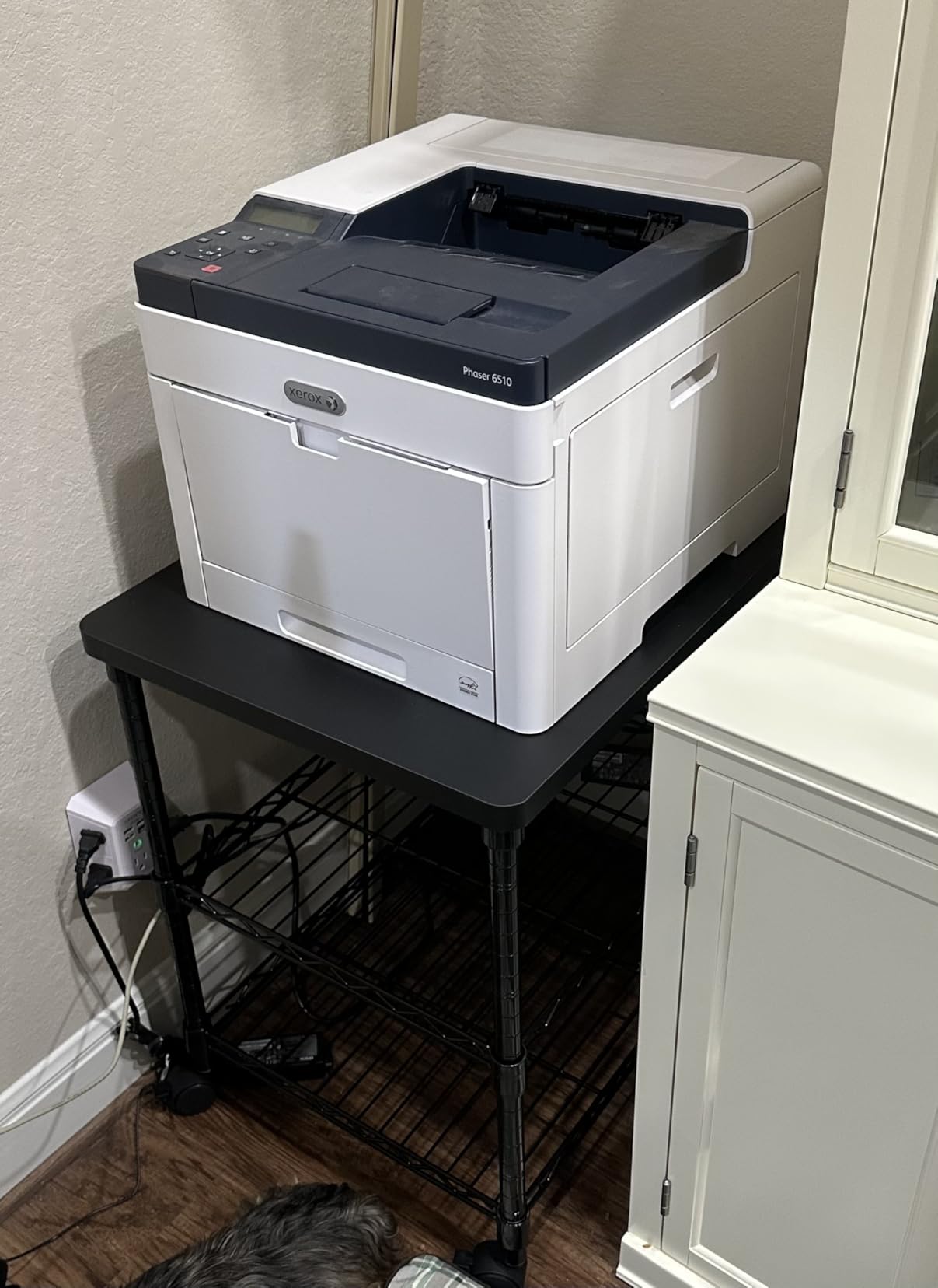 Safco Deskside 3 Tier Rolling Cart Printer Stand, Mobile Utility Table for Home Office with Steel Shelves, Black customer photo 2