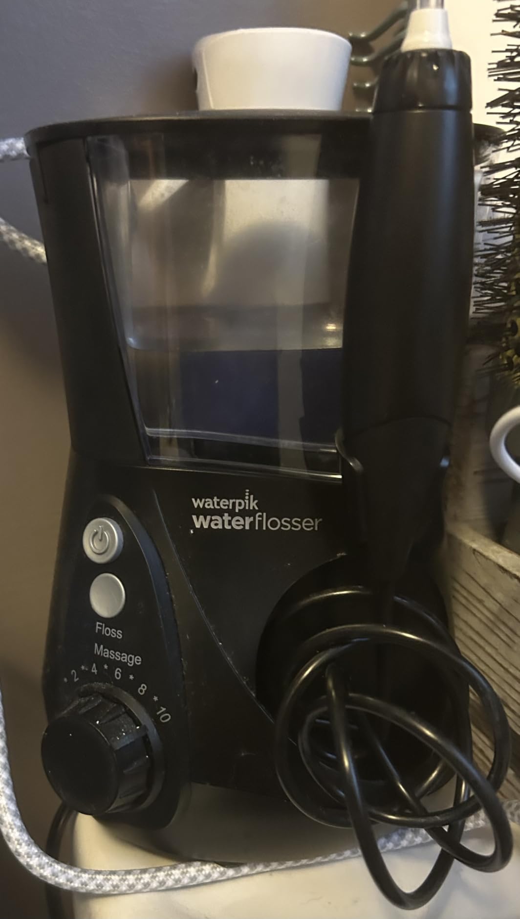 Waterpik Aquarius Countertop Water Flosser with 10 Settings, 7 Tips, White | For Daily Home Gum Health, Dental Braces, Implants, Teeth Cleaning, Multiple Users, ADA Accepted WP-660 customer photo 1