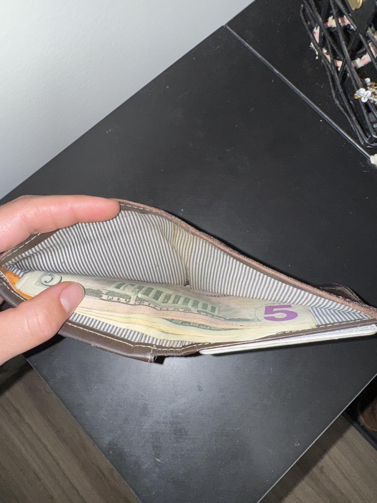Timberland Men's Leather Wallet With Attached Flip Pocket customer photo 2
