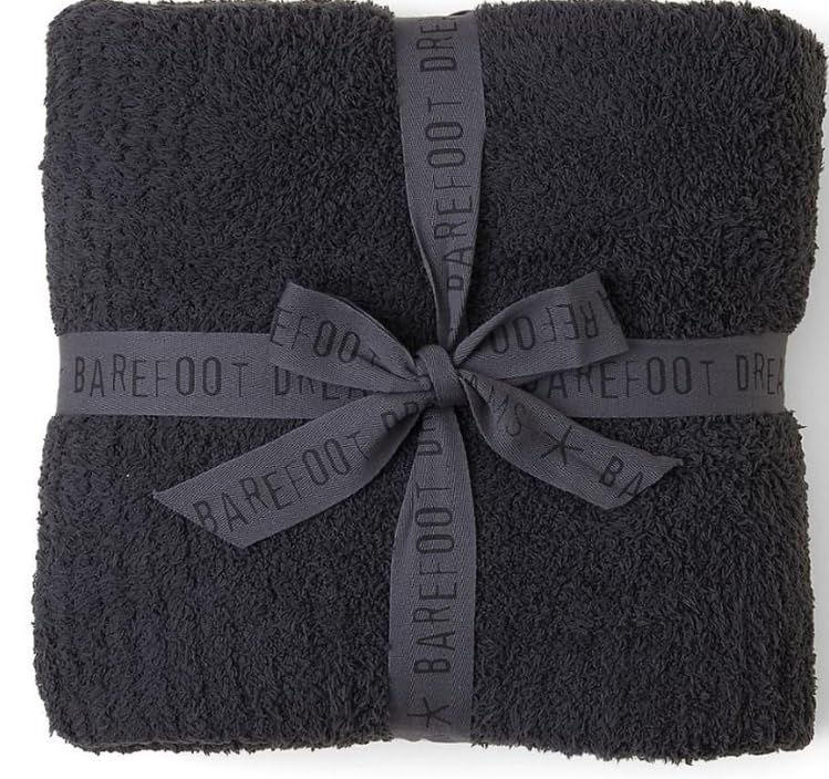 Barefoot Dreams CozyChic Throw, Dove Gray, 54