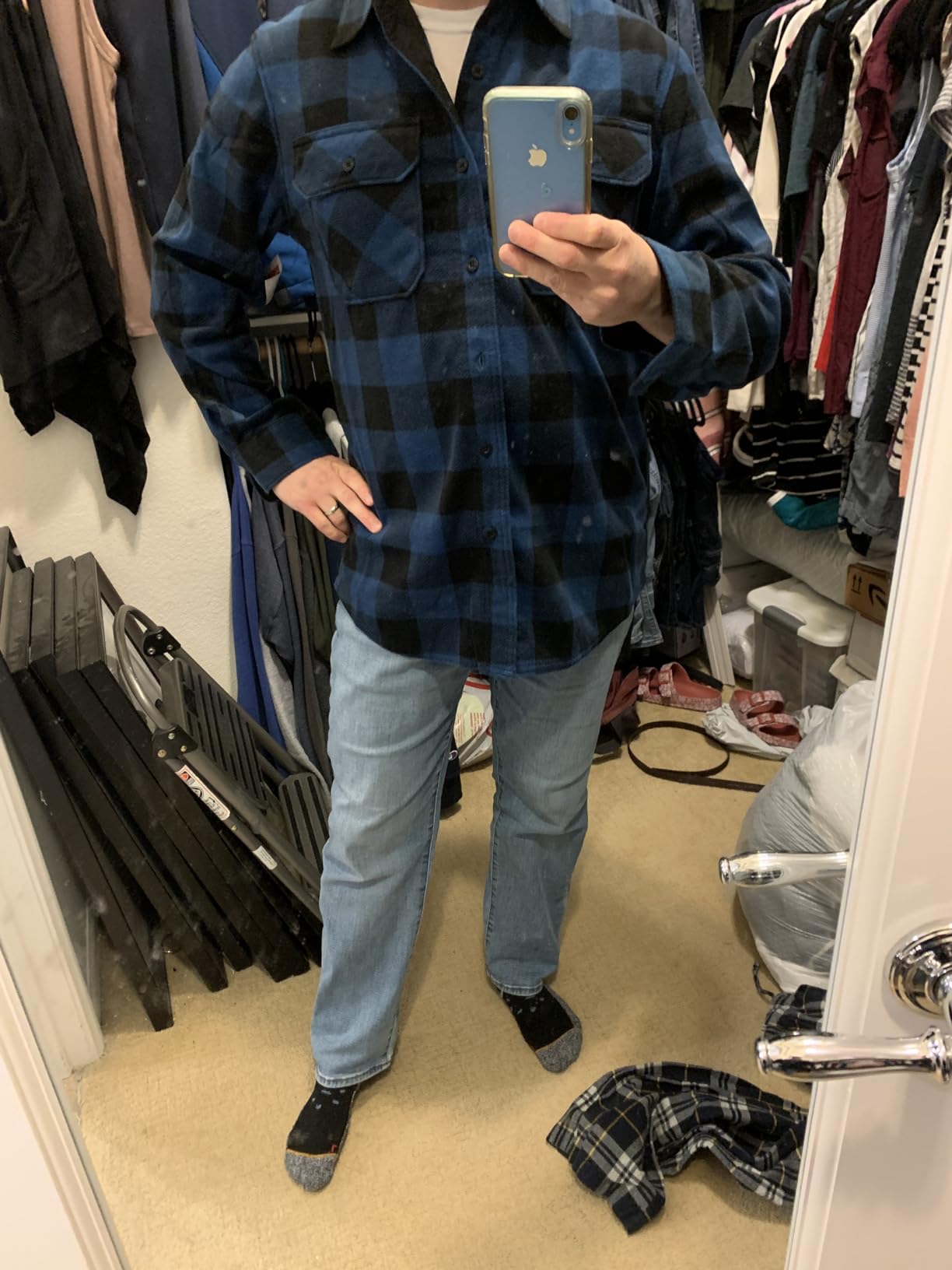 Wrangler Authentics Men's Long Sleeve Heavyweight Fleece Shirt customer photo 1