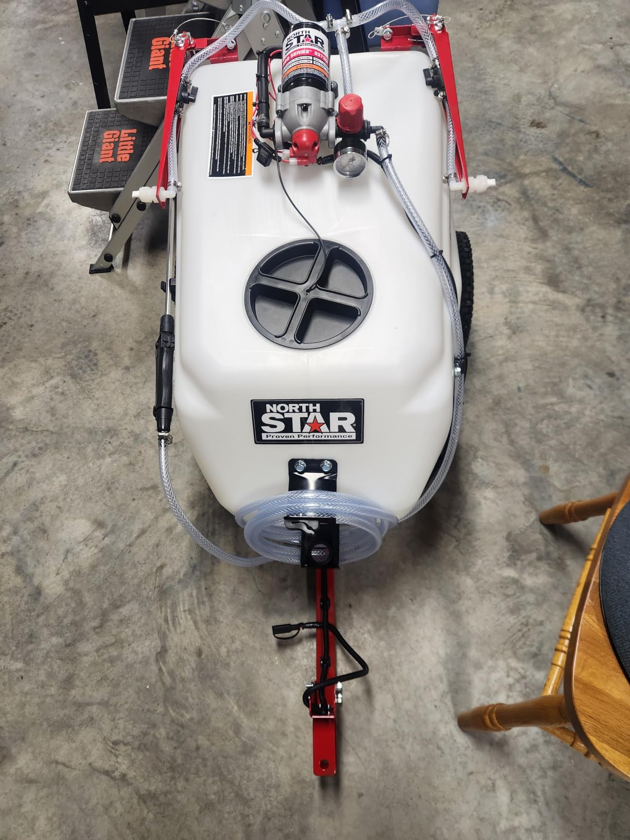 NorthStar 31-Gallon Tow-Behind Boom/Spot Sprayer, 2.2 GPM, 12V, 70 PSI | NSQ on-demand pump, Spring-loaded breakaway boom, Wide-area coverage, Targeted spot application, ATV/lawn tractor towing customer photo 1