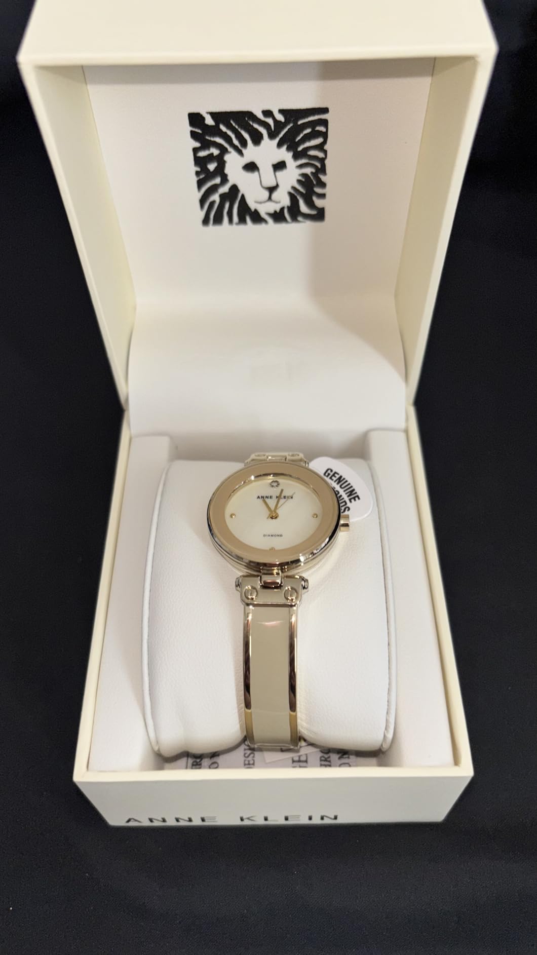 Women's Genuine Diamond Dial Bangle Watch customer photo 2