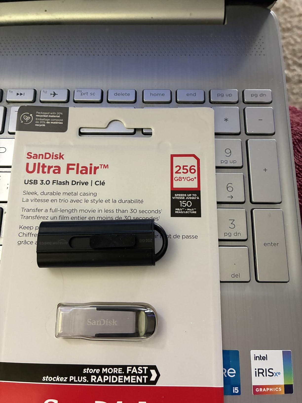 SANDISK 128GB Ultra Flair USB 3.0 Flash Drive, SDCZ73-128G-G46, Black customer photo 2