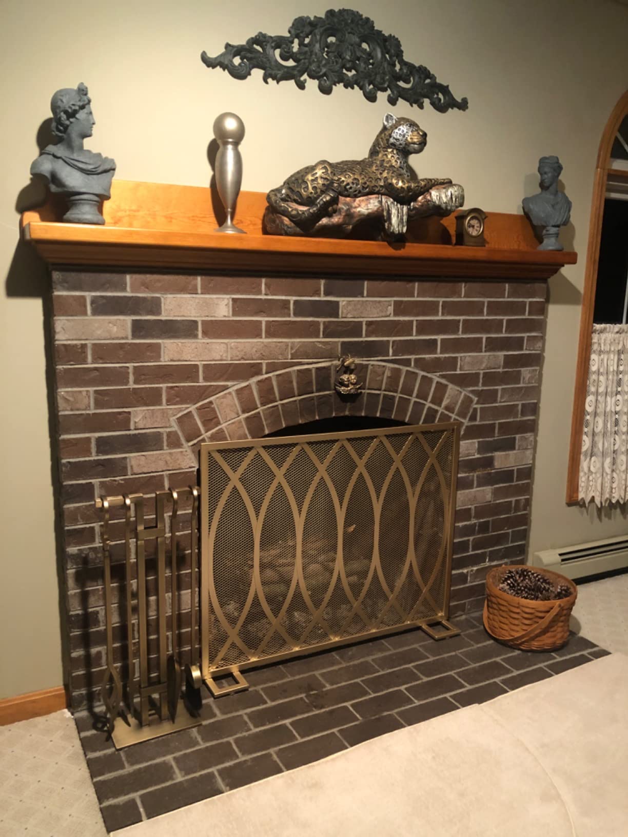 Pilgrim Home and Hearth 18086 Sinclair Fireplace Tool Set, Burnished Brass, 20 Pounds customer photo 1