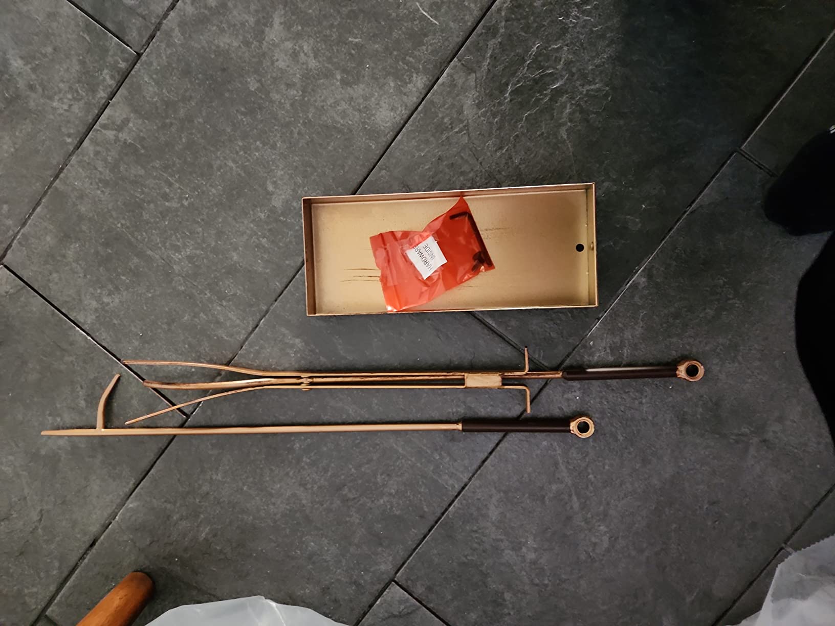 Pilgrim Home and Hearth 18086 Sinclair Fireplace Tool Set, Burnished Brass, 20 Pounds customer photo 2