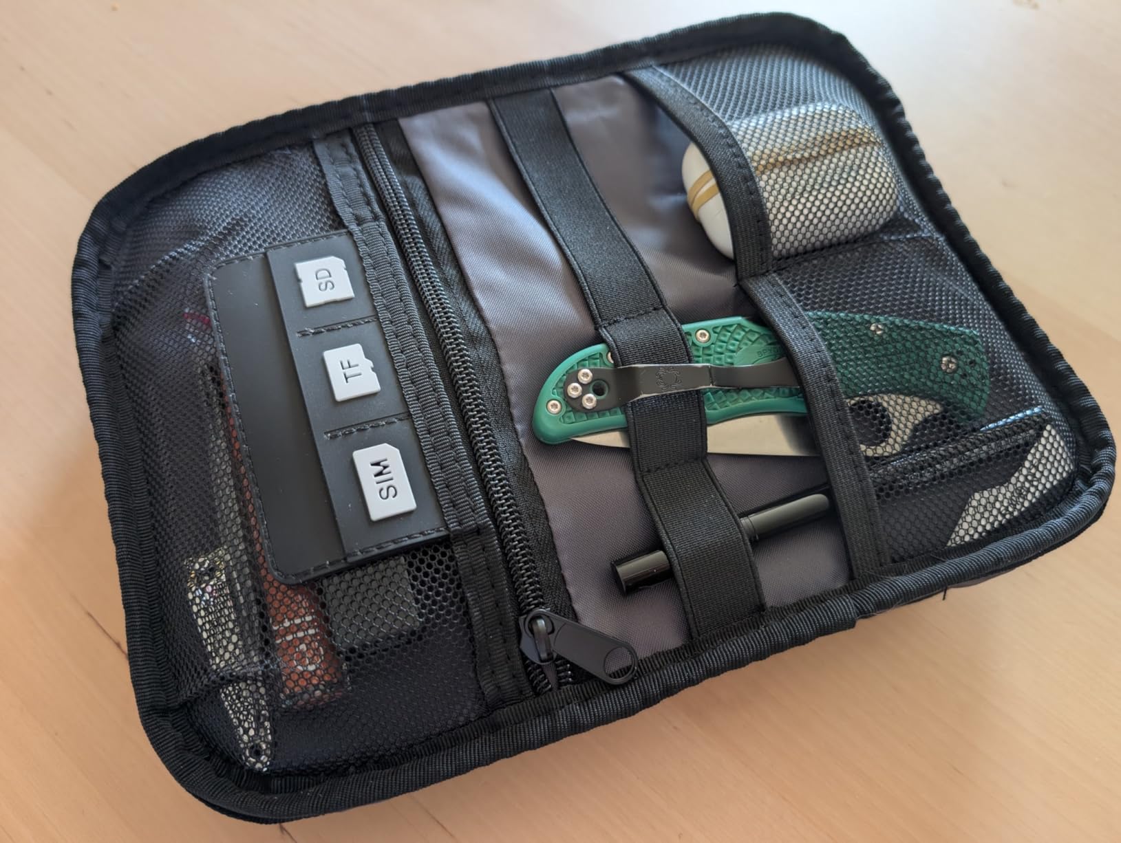 BAGSMART Large Electronic Organizer Travel Case for Tech Accessories, Black | Tech Accessories, Cord Storage, For Phone, Power Bank, SD Card, Cables customer photo 1