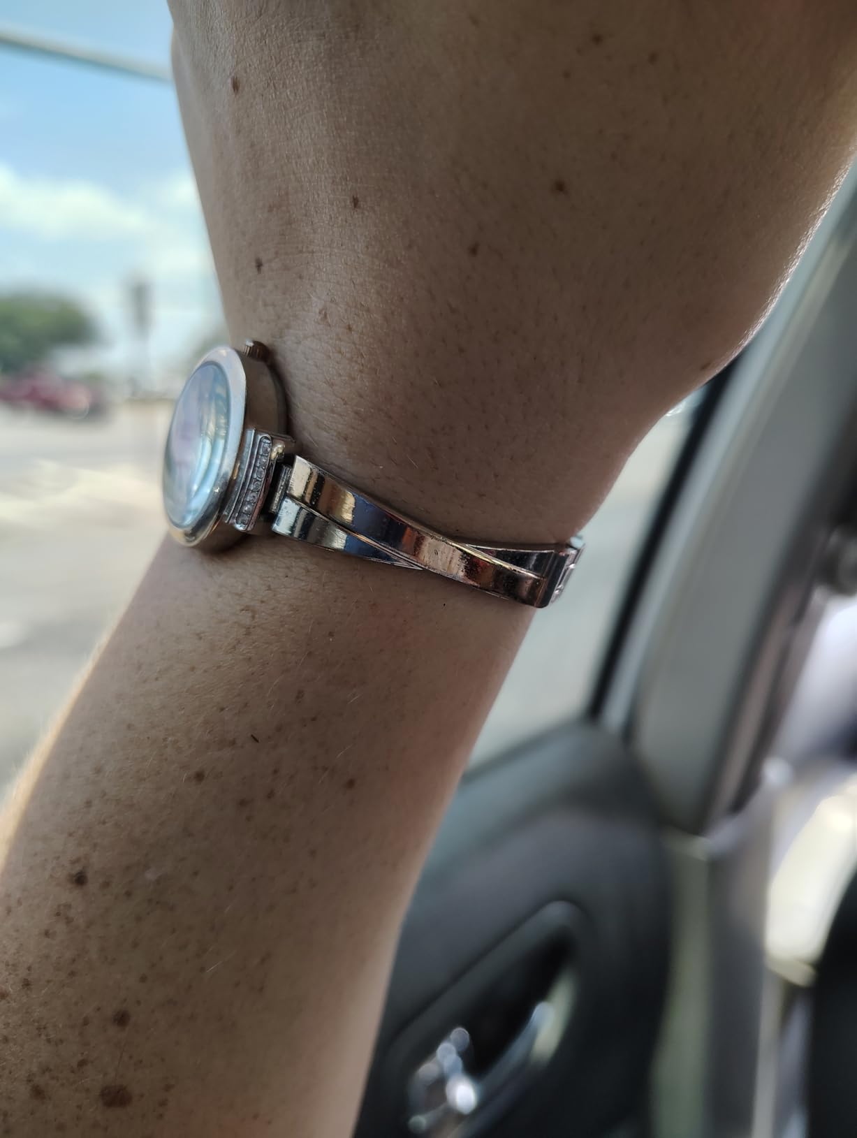 Women's Premium Crystal Accented Bangle Watch Set, AK/2245 customer photo 1