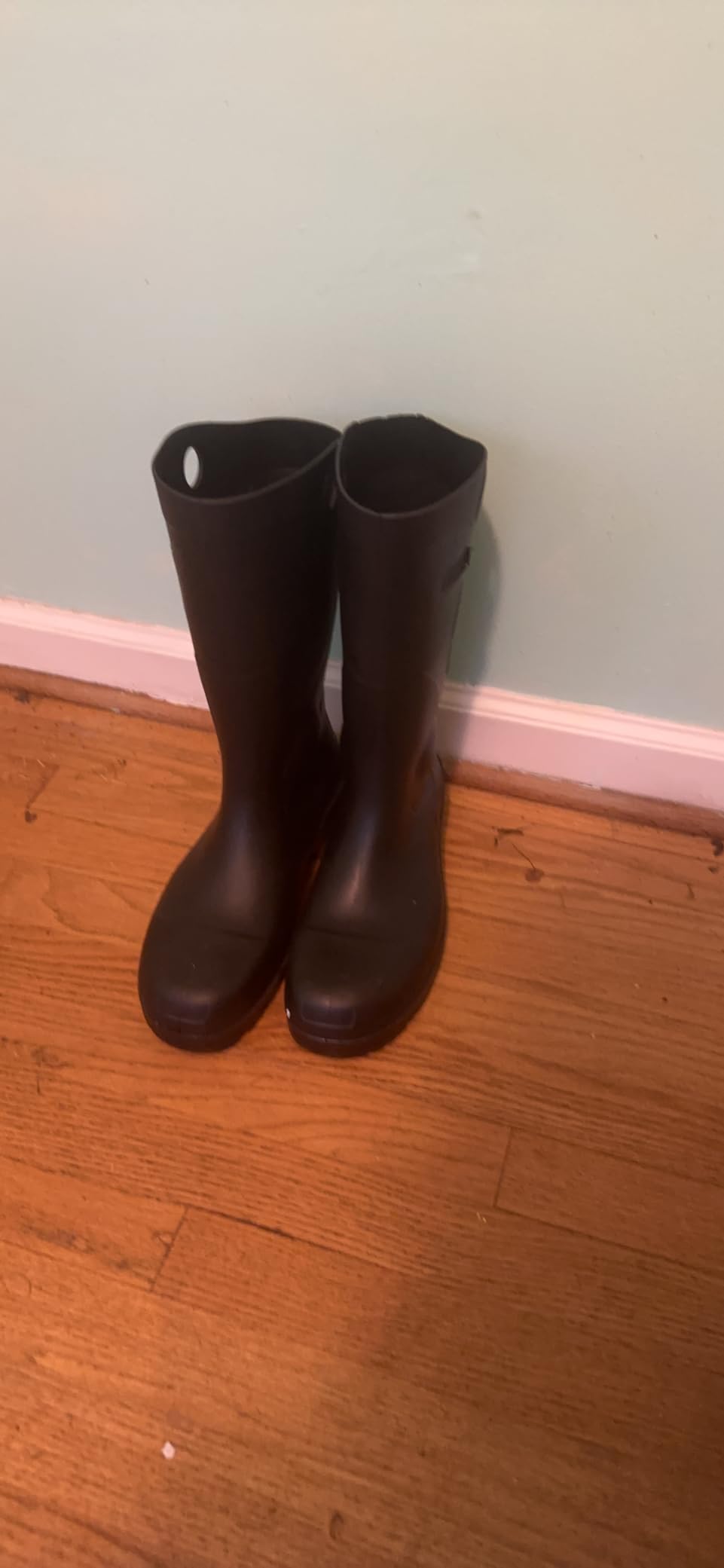 DUNLOP Durapro Steel Toe Safety Boots, Dark Blue, Size 9 | Waterproof PVC tall boots, slip-resistant, ASTM certified customer photo 1