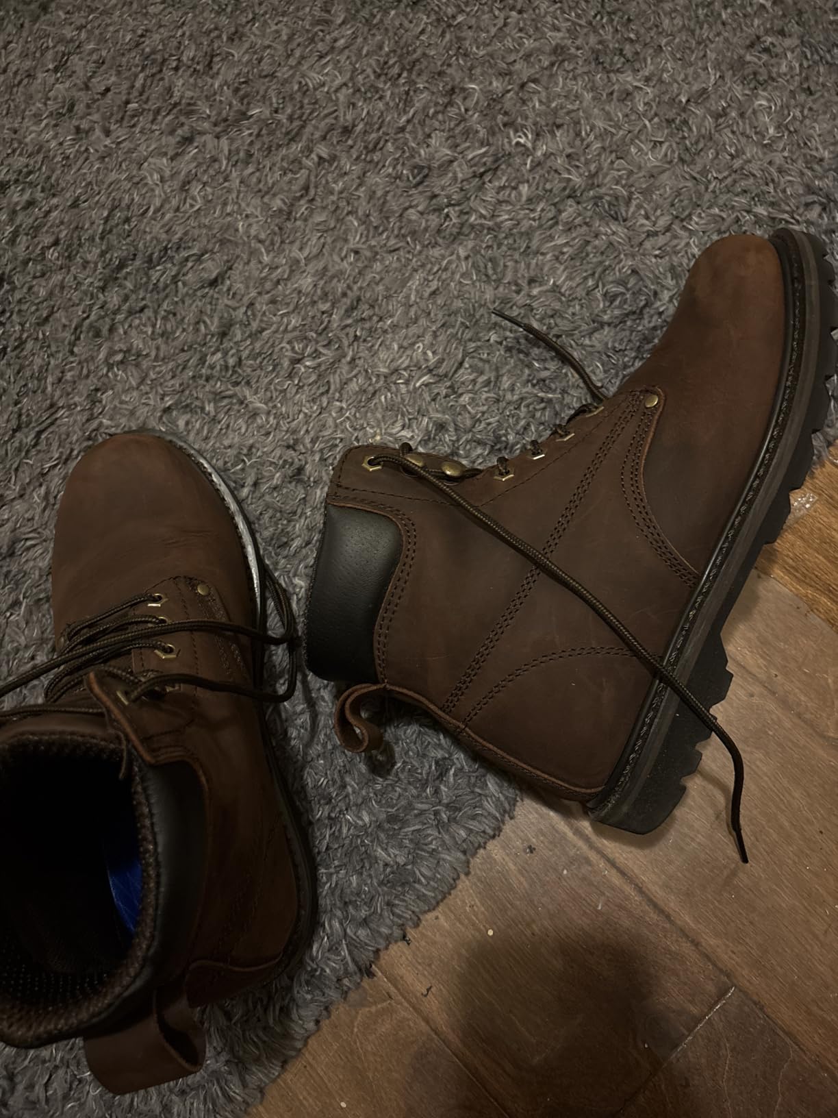 Work Boots for Men Soft Toe - 6inch Leather Boots for Construction