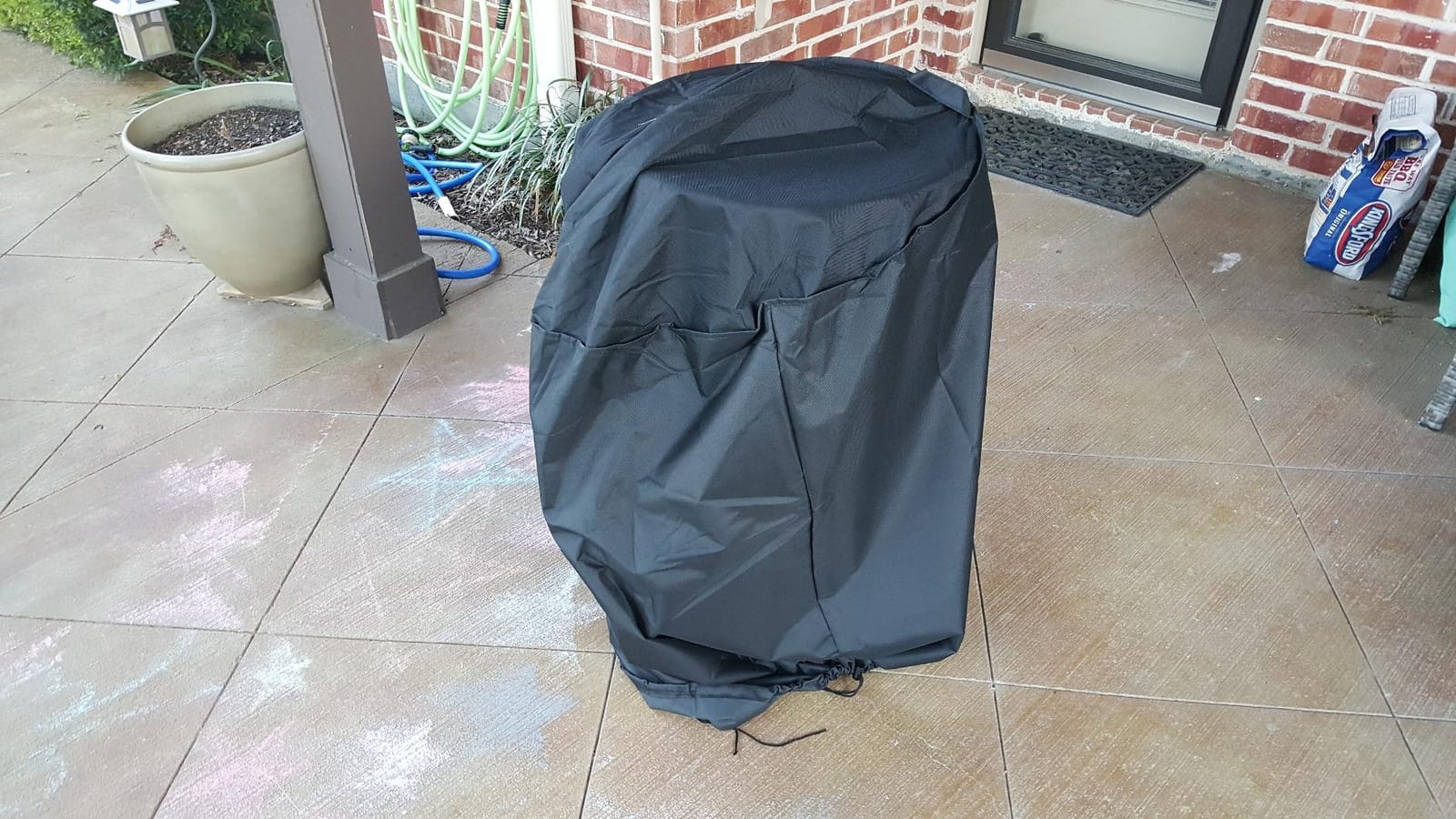 Unicook Round Smoker Cover 30 Inch, Heavy Duty Waterproof Charcoal Kettle BBQ Grill Cover, Fade Resistant Barrel Protector, Fits Weber Char-Griller Akorn Kamado and More, 30