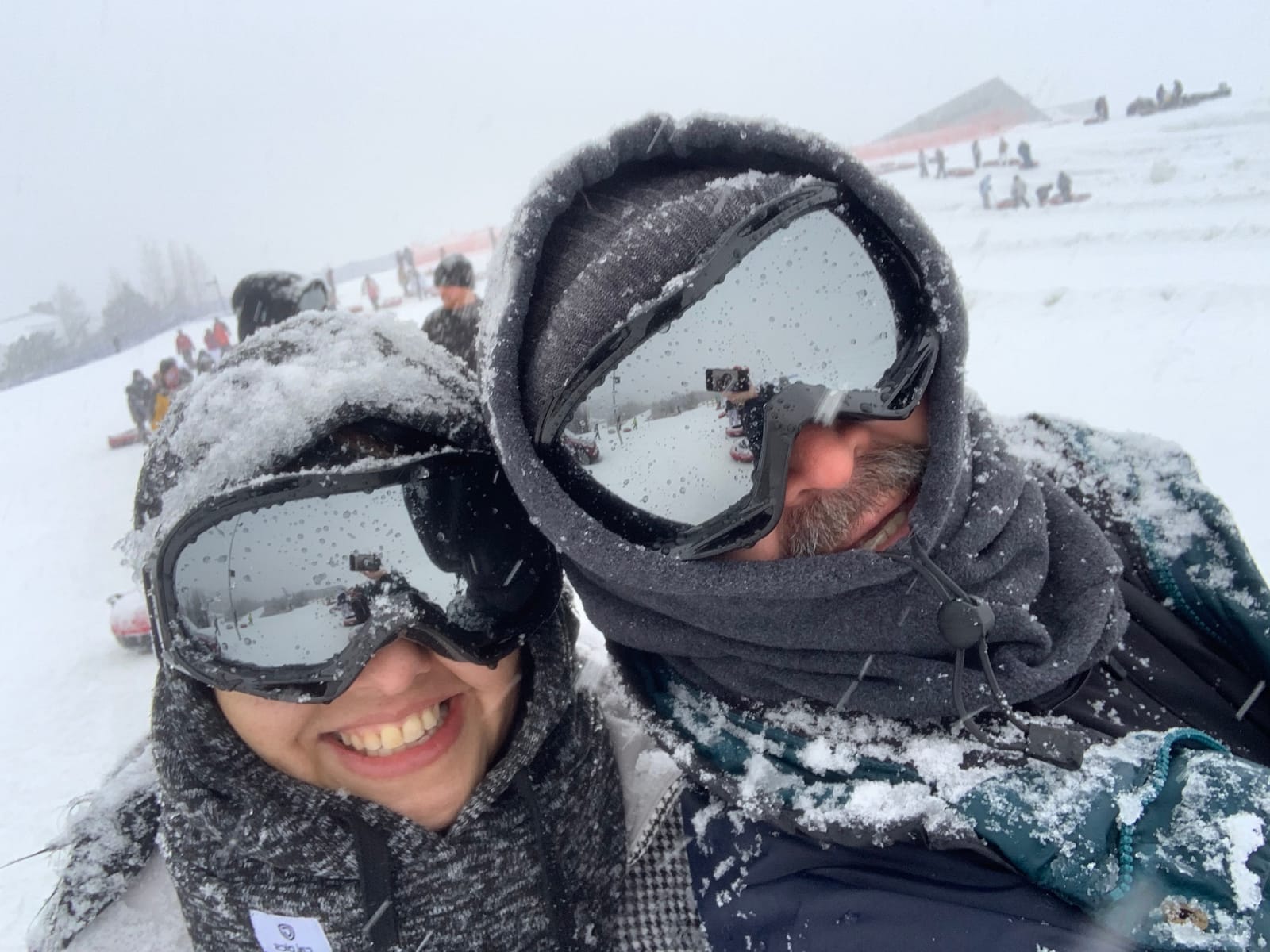 OutdoorMaster OTG Ski Goggles - Over Glasses Snowboard Goggles for Men, Women & Youth | Anti-fog UV400 Protection, Helmet Compatible customer photo 1