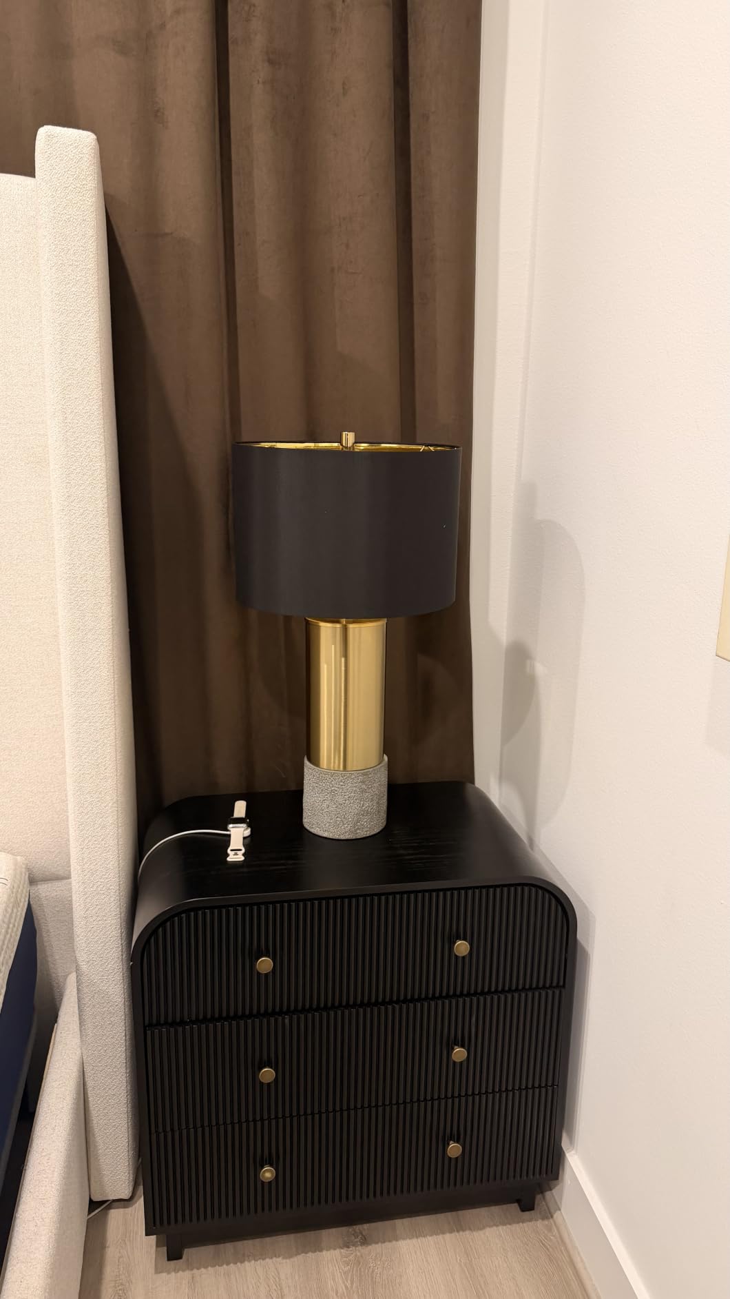 Signature Design by Ashley Jacek Contemporary Table Lamp, 2 Count, 3 Way Switch, Metal, Poly Resin and Drum Shade, 15