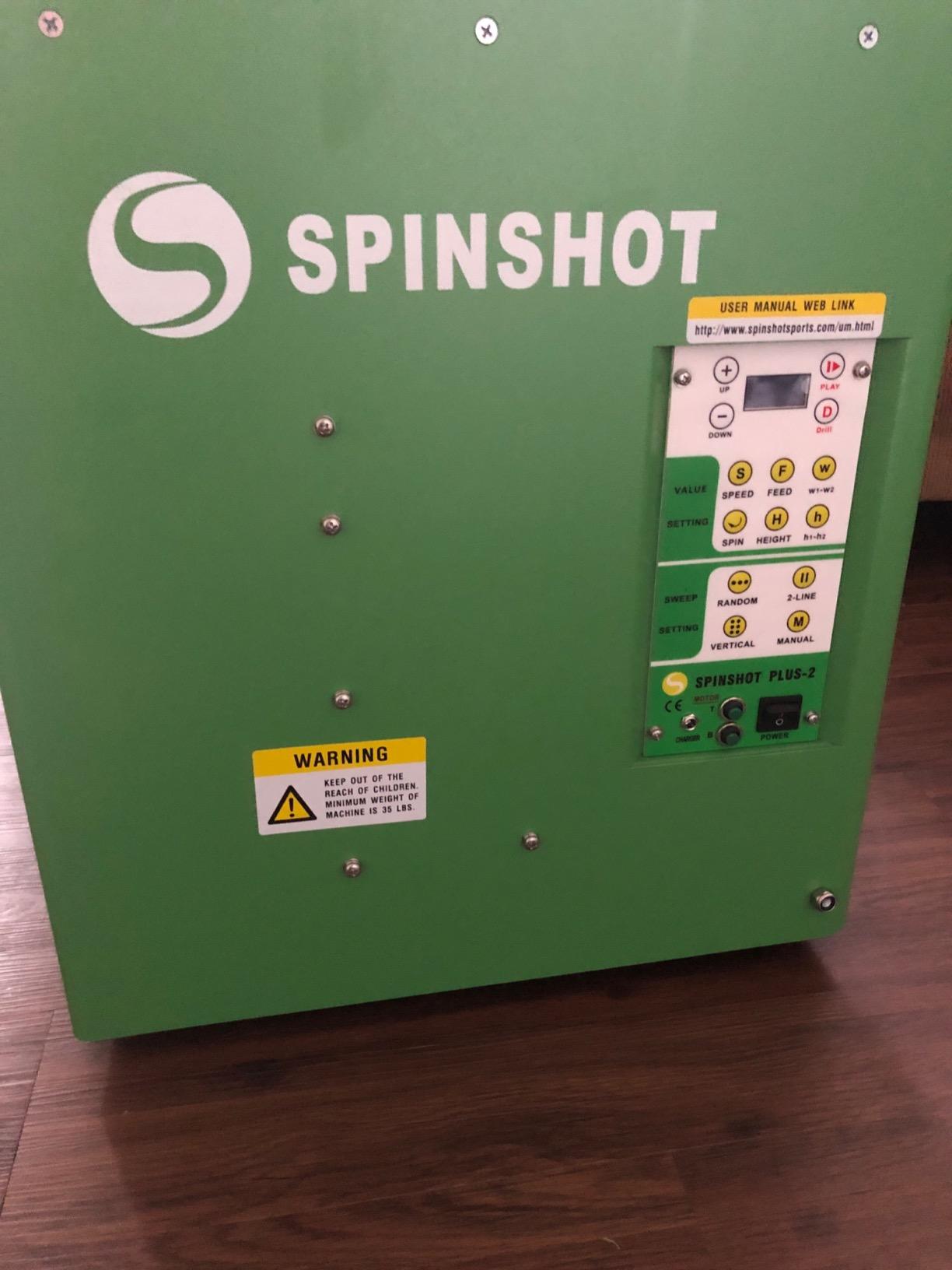 SPINSHOT PLAYER Plus-2 Tennis Ball Machine (Plus2 Model =Plus Model + Player Model) customer photo 2