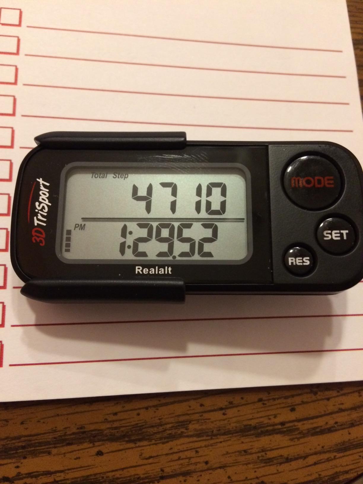 Realalt 3DTriSport 3D Walking Pedometer with Clip & Strap, Accurate Step Counter with 30-Day Memory, Distance in Miles/KM with Large Display Perfect for Seniors & Beginners, eBook Included customer photo 2