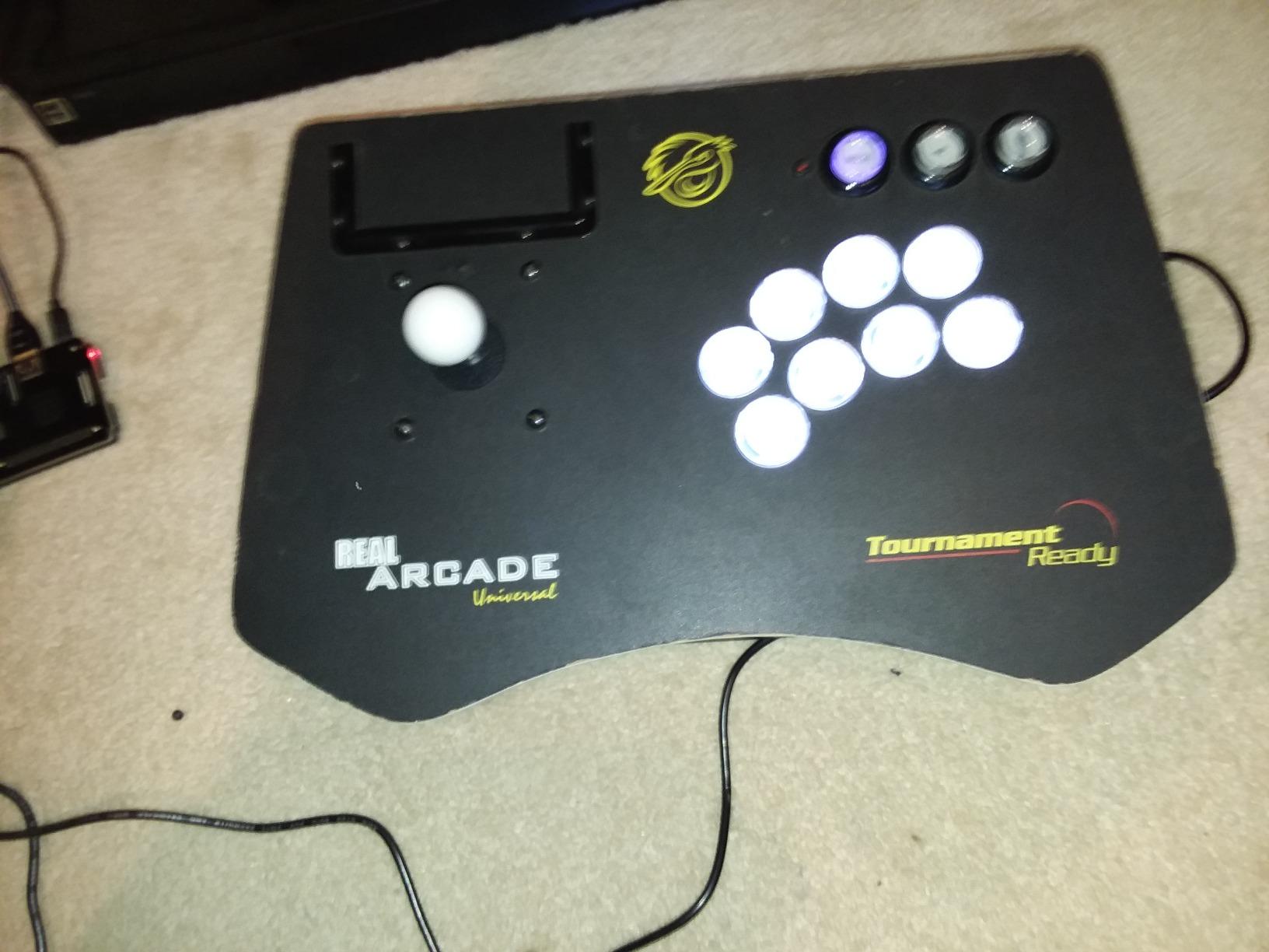EG STARTS Classic Arcade Games Cabinet Kit USB Encoder to PC Joystick handle + 5V Led Lights Push Buttons Compatible Arcade PC Game DIY Project & Mame & Raspberry Pi DIY Parts White customer photo 1
