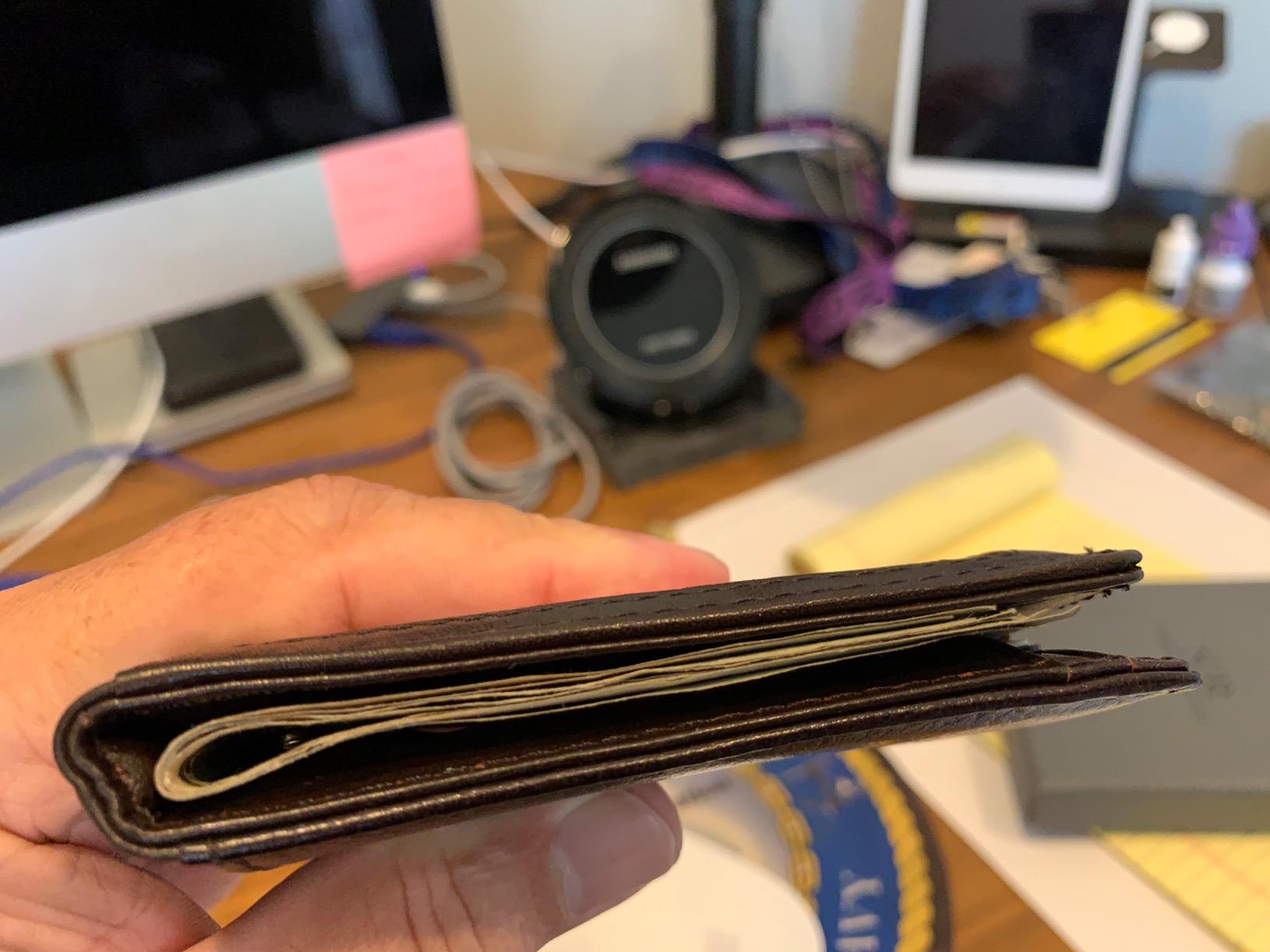 RFID Blocking Slim Bifold Genuine Leather Minimalist Front Pocket Wallets for Men with Money Clip Thin Gift customer photo 2