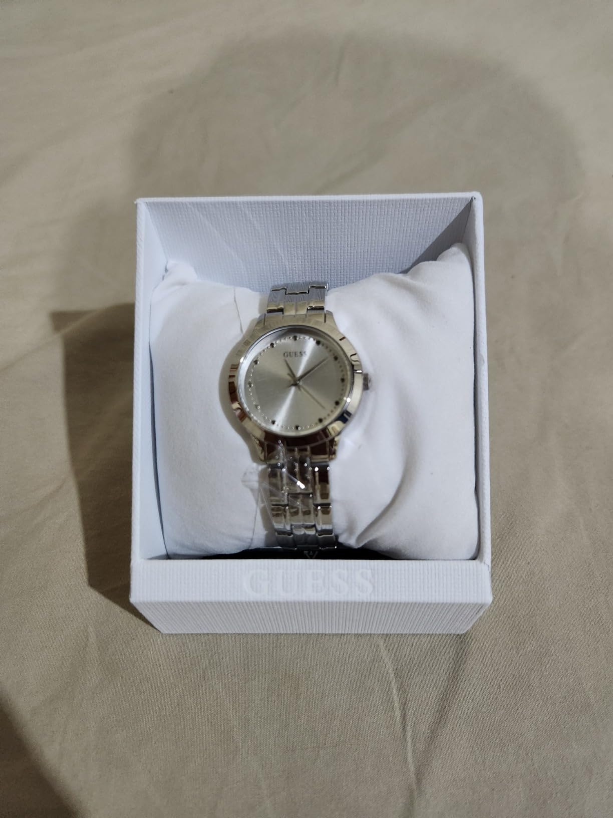Guess Women's Analog Dress Watch, Stainless Steel Case, Stainless Steel Bracelet, 30M Water Resistance customer photo 1