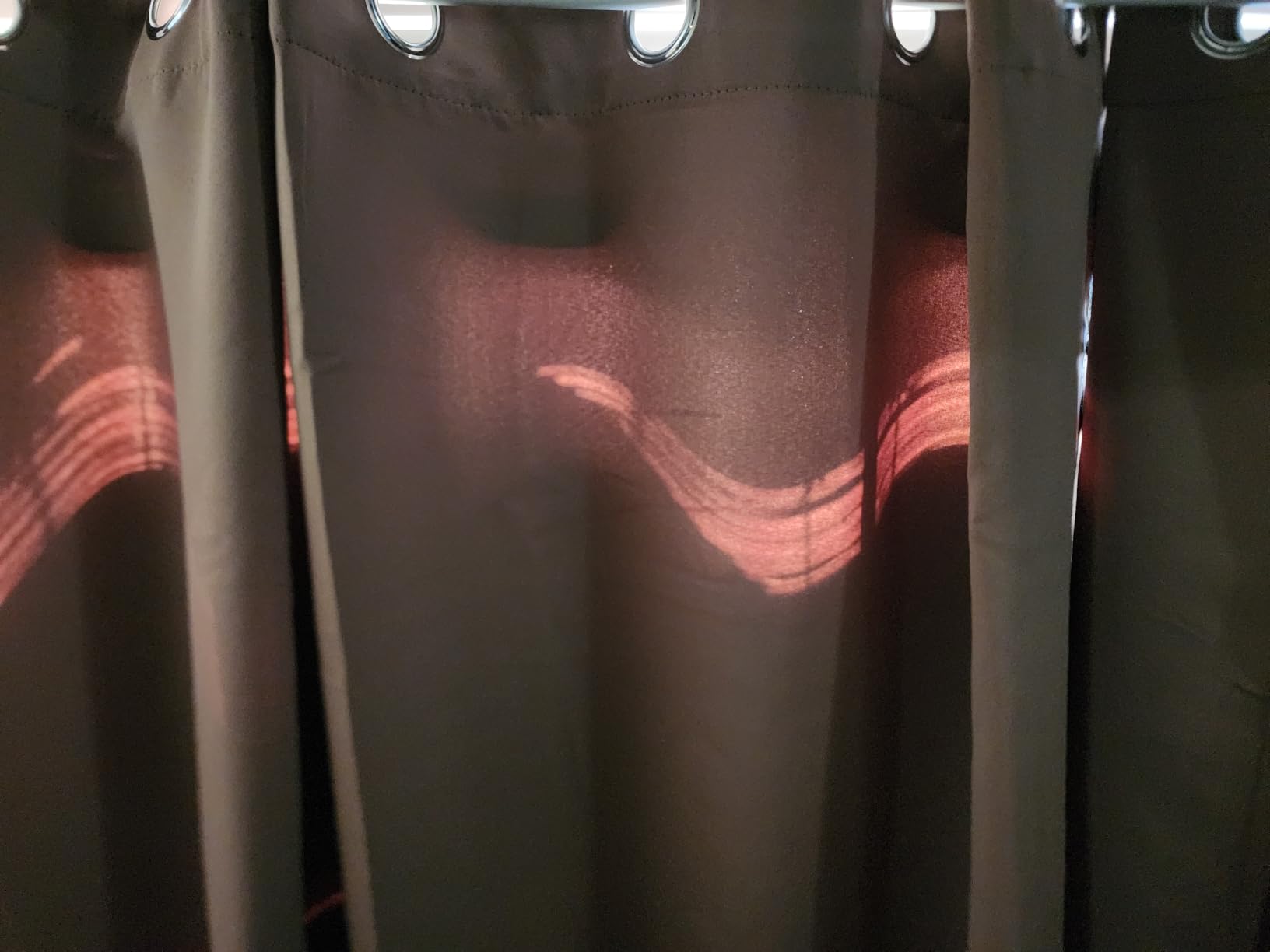 NICETOWN Grey Kitchen Blackout Short Curtain Panels for Bedroom, 45 Inch Long Thermal Insulated Grommet Top Blackout Draperies and Drapes (2 Panels, W42 x L45 -Inch, Grey) customer photo 1