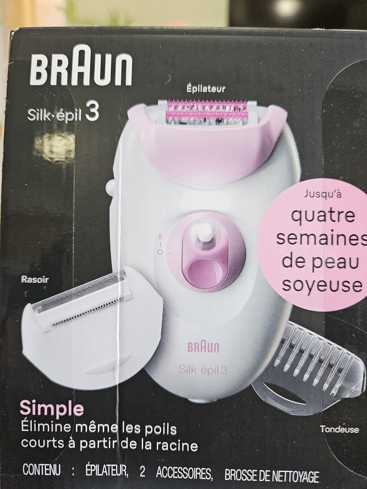 Braun Silk-epil 3 3-270, Epilator for Women for Long-Lasting Hair Removal, 20 Tweezer System, Smartlight Technology, Massage Rollers, Shaver and Trimmer Head Included customer photo 2