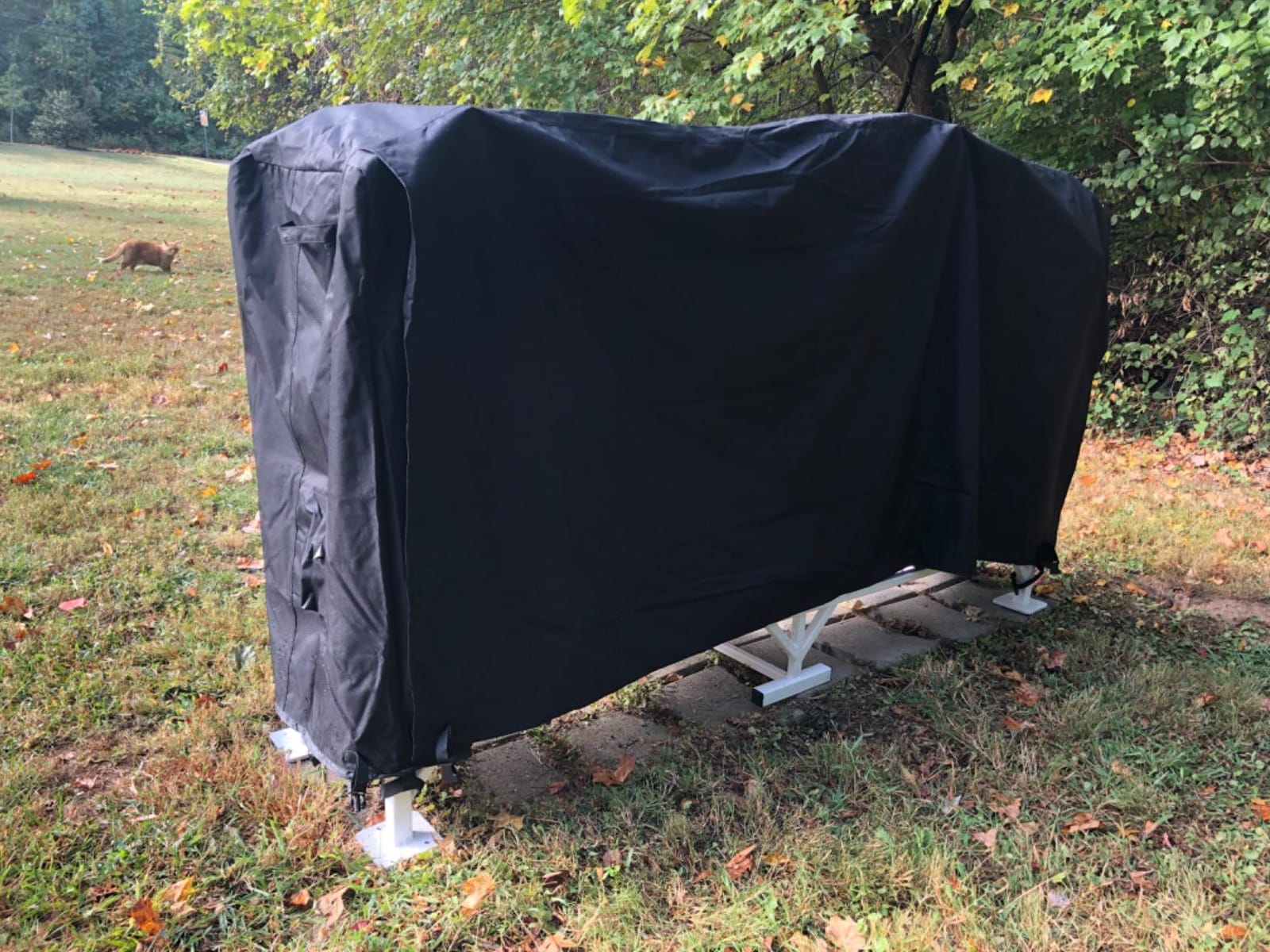 Firewood Rack Cover 8 foot - Heavy Duty - Black customer photo 1