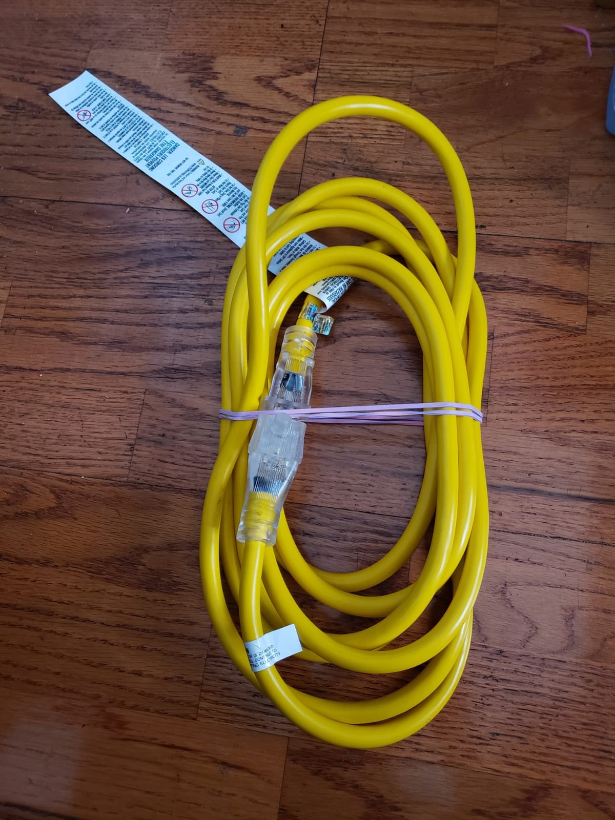 Iron Forge Cable 12 Gauge Heavy Duty Extension Cord, 10 Ft - Yellow SJTW | 12/3 Outdoor Cable, Lighted End, 3 Prong Grounded Plug, 15 Amp, Weatherproof customer photo 2