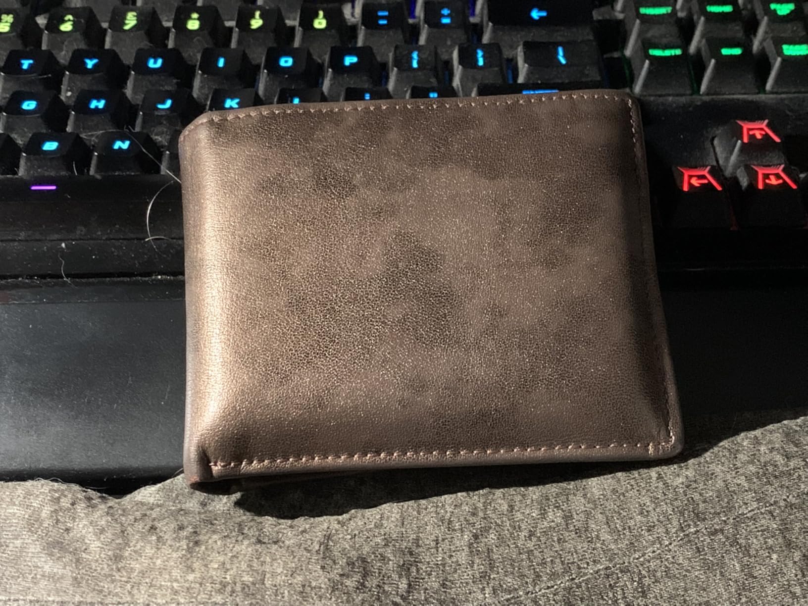 Wallet for Men-Genuine Leather RFID Blocking Bifold Stylish Wallet With 2 ID Window customer photo 2