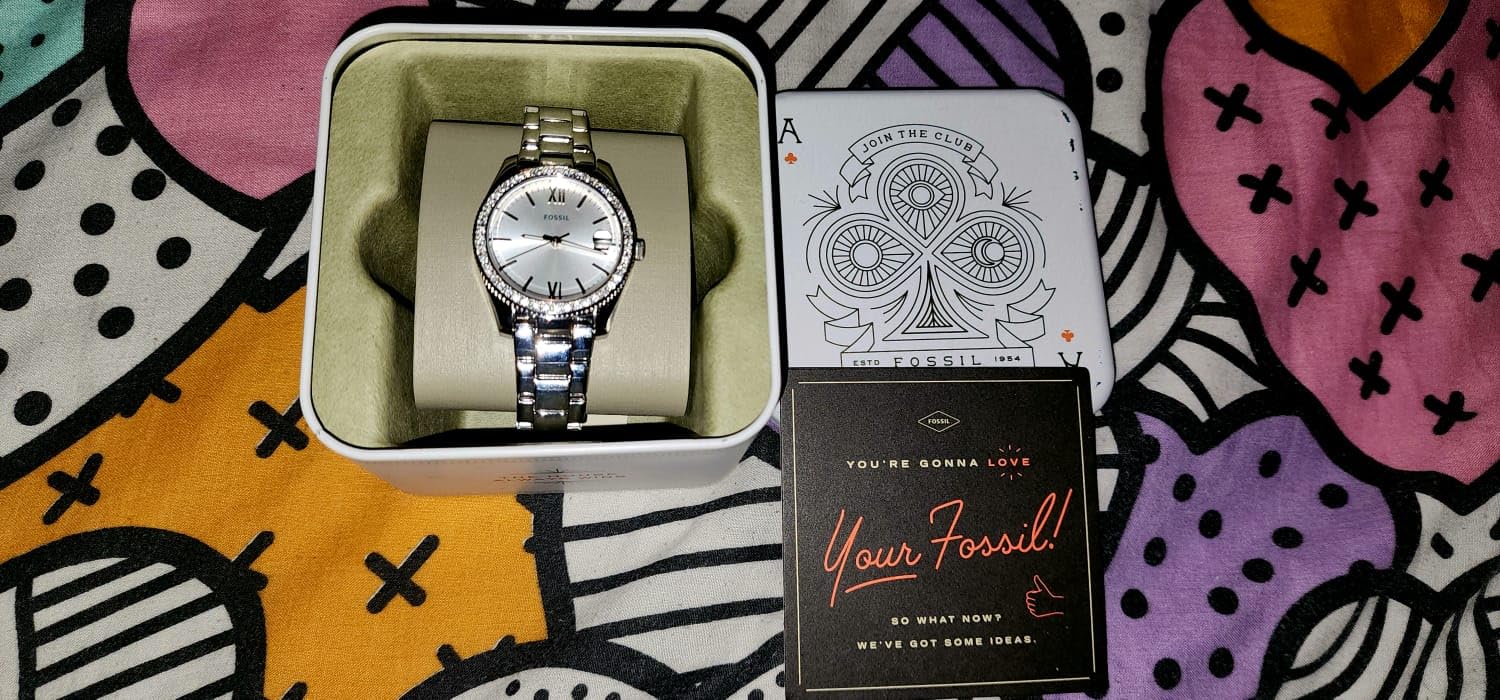 Fossil Women's Watch, Scarlette Quartz Stainless Steel Three-Hand Watch for Women customer photo 2