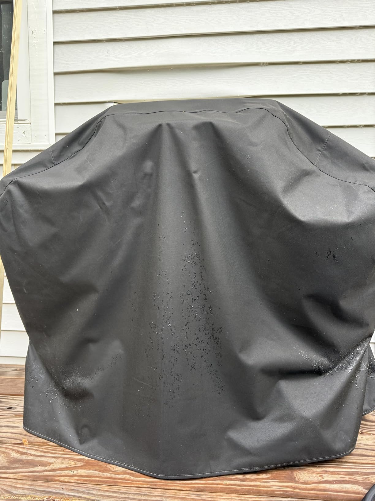 SunPatio 55 Inch Grill Cover for Outdoor Grill Heavy Duty Waterproof, Black customer photo 1