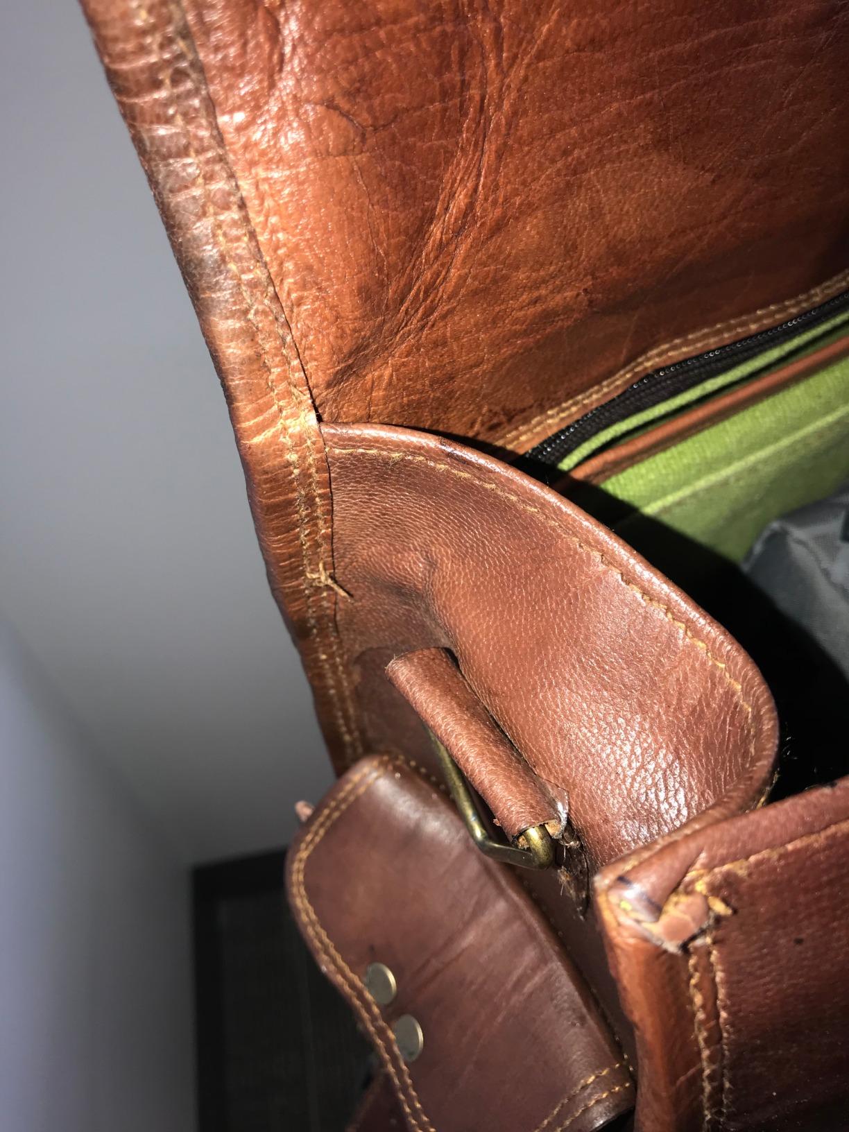 cuero Leather Messenger Bag for Men, 18 Inch Laptop Crossbody, Handmade Leather Shoulder Satchel Bag for Men, Full Grain Business Briefcase for Office/Work/Travel - Vintage Brown customer photo 1