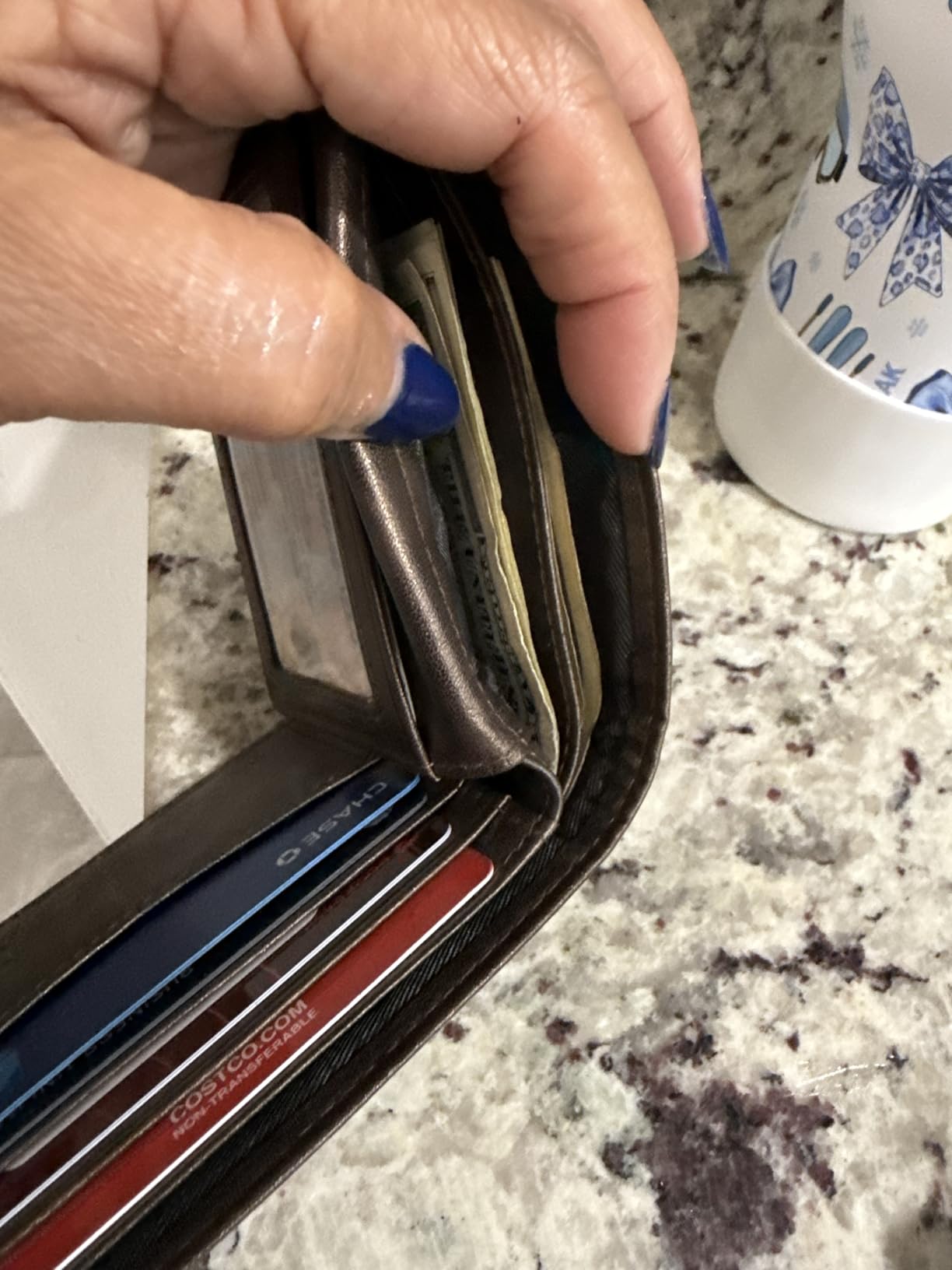 Wallet for Men-Genuine Leather RFID Blocking Bifold Stylish Wallet With 2 ID Window customer photo 2