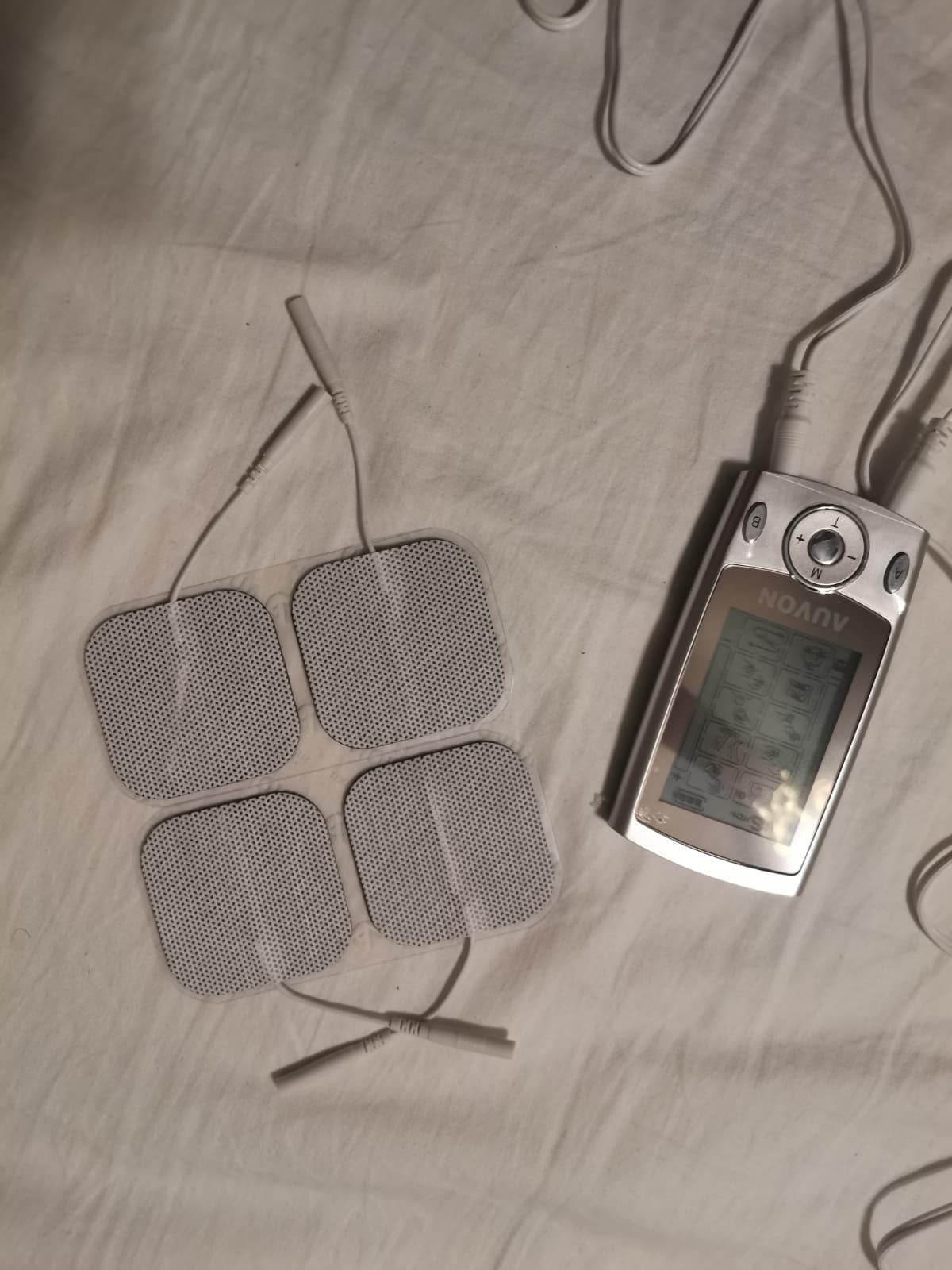 AUVON Dual Channel TENS Unit Muscle Stimulator Machine with 20 Modes, 2